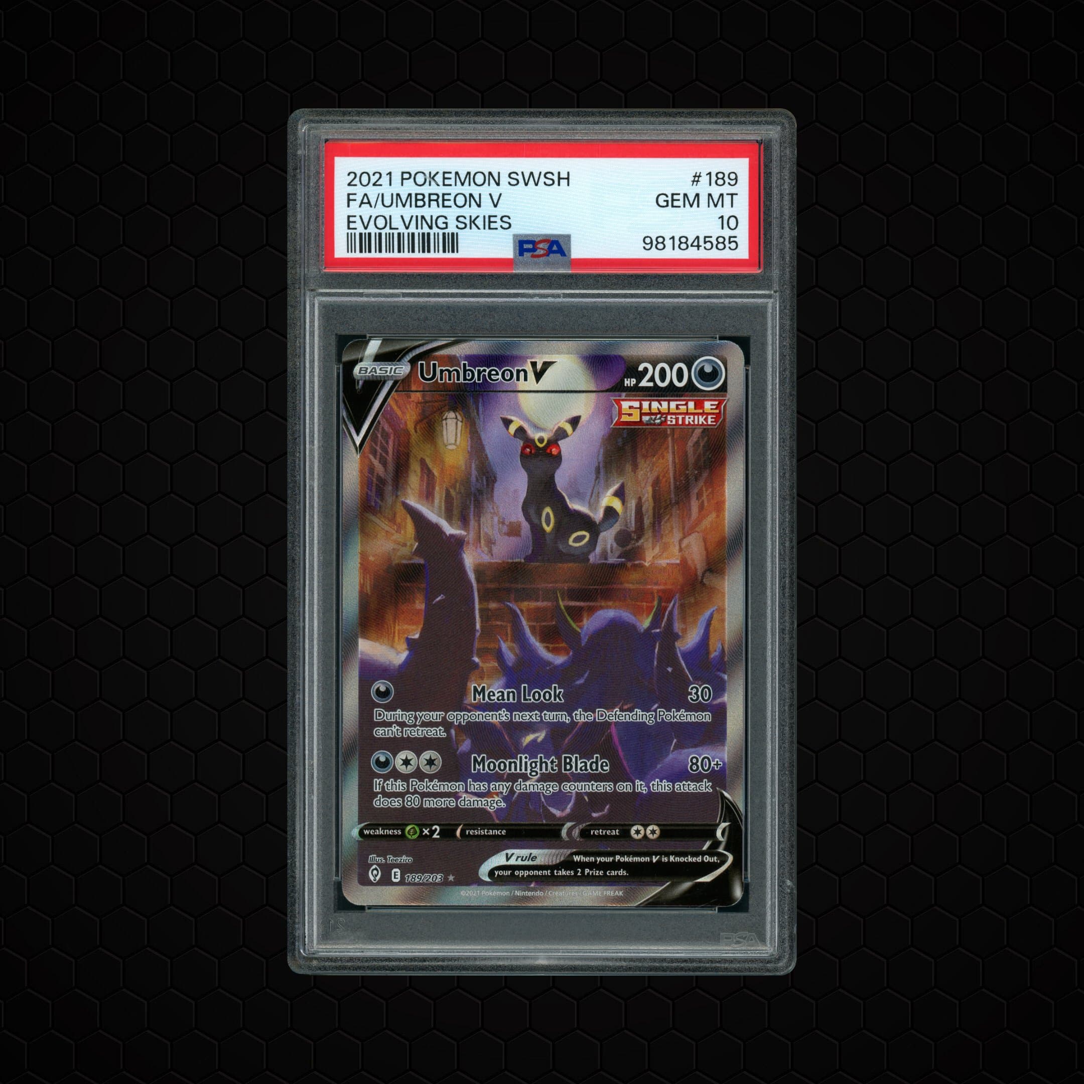 2021 Evolving Skies Umbreon V  PSA 10
