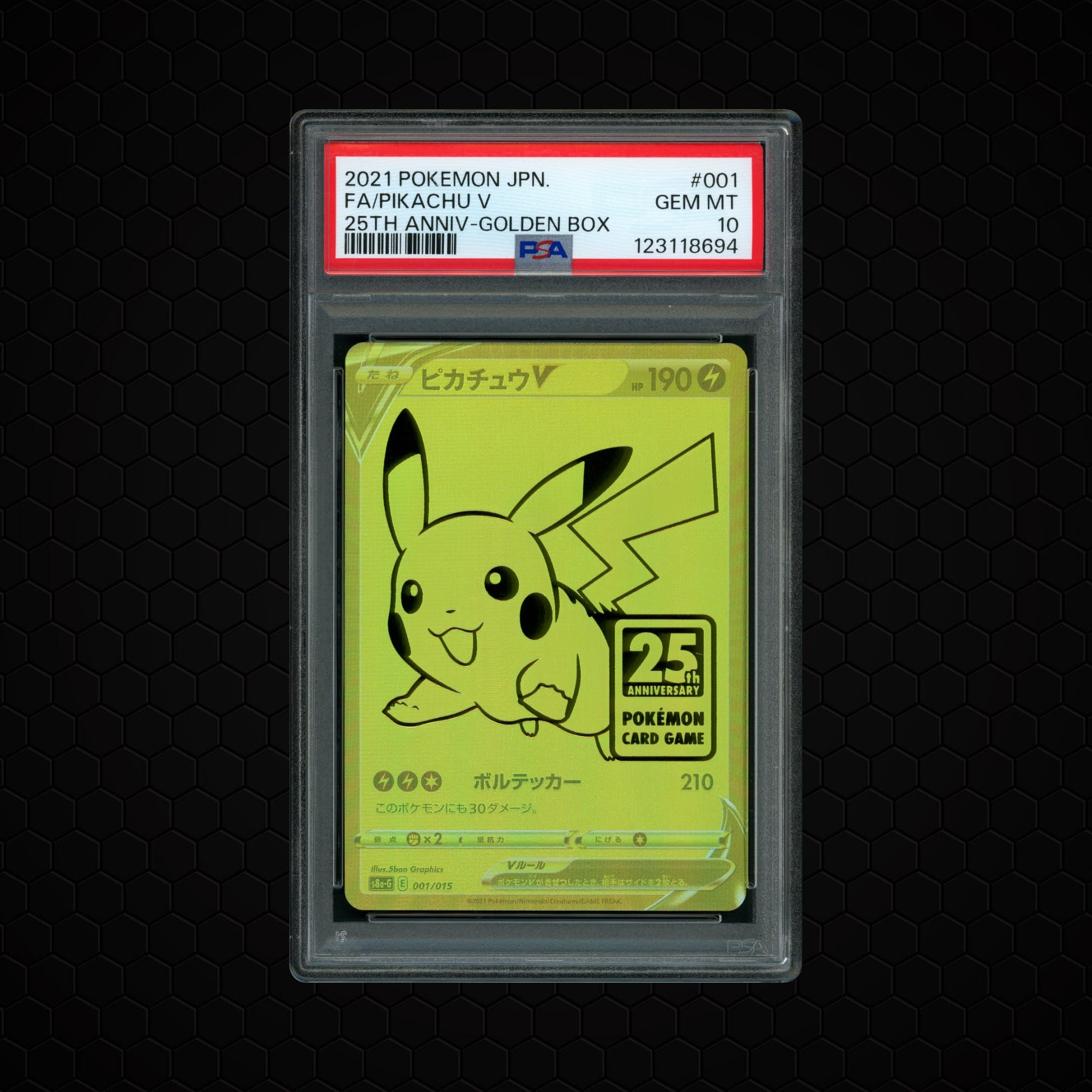 2021 Japanese 25th Anniversary Promo Pack Pikachu V  PSA 10