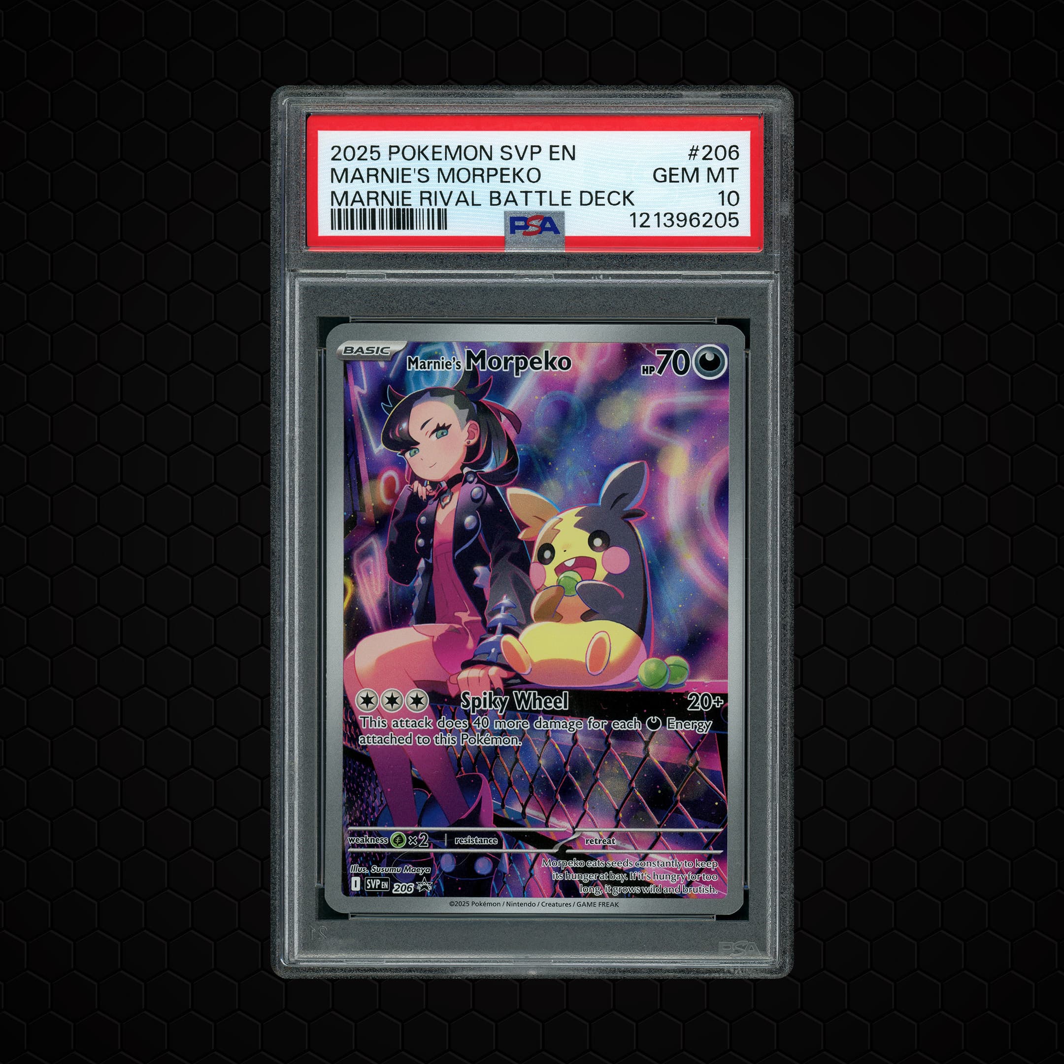 2025 Black Star Promo Marnie's Morpeko  PSA 10