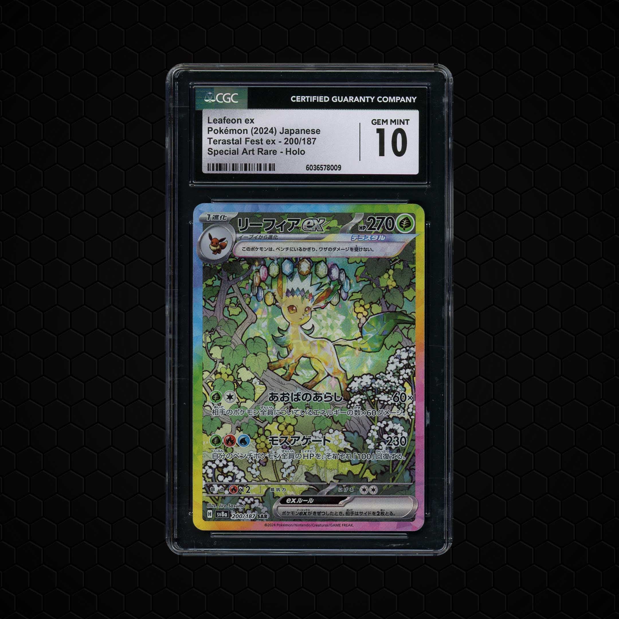 2024 Japanese Terastal Festival ex Leafeon EX  CGC 10