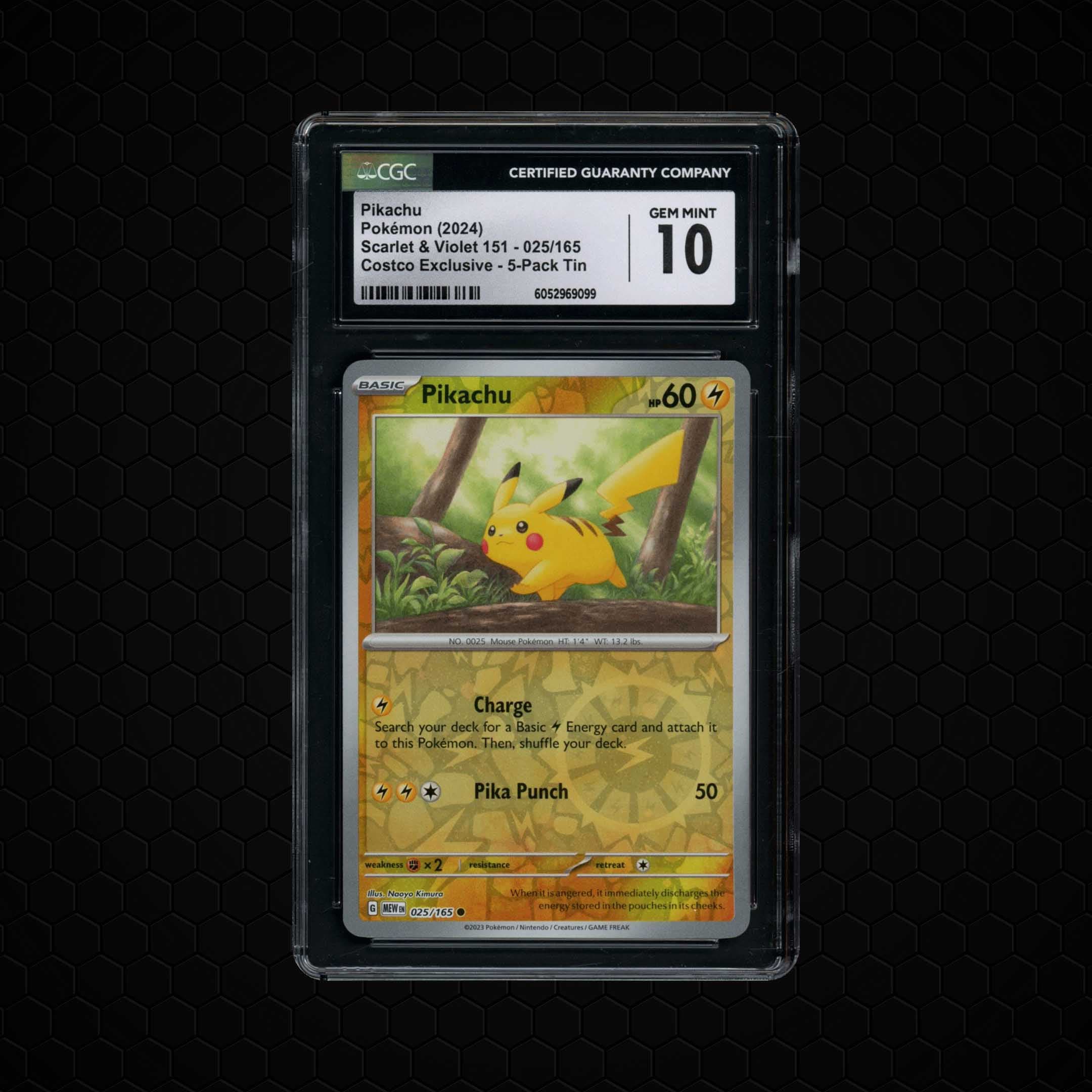 2024 Pokemon 151 Pikachu  CGC 10