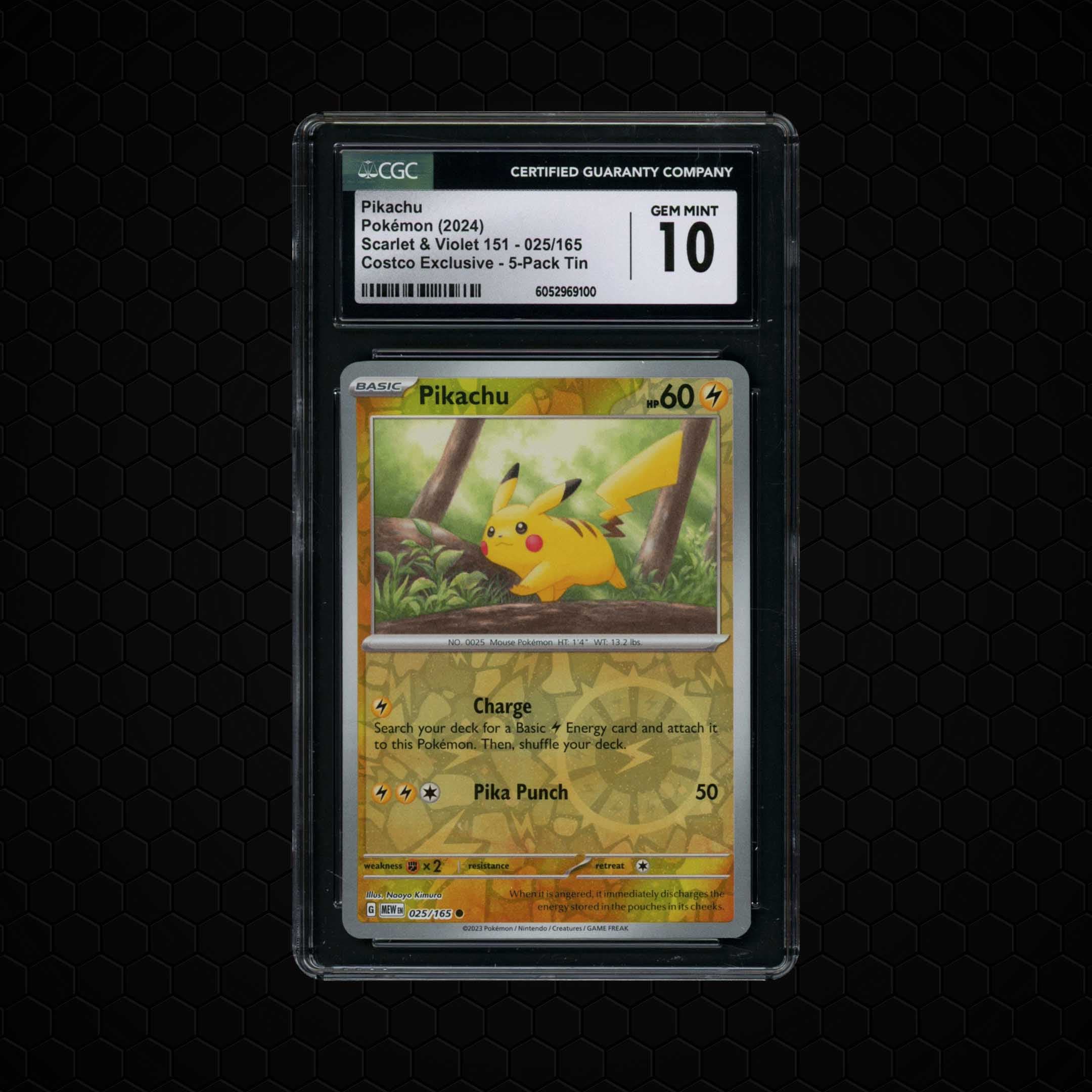 2024 Pokemon 151 Pikachu  CGC 10