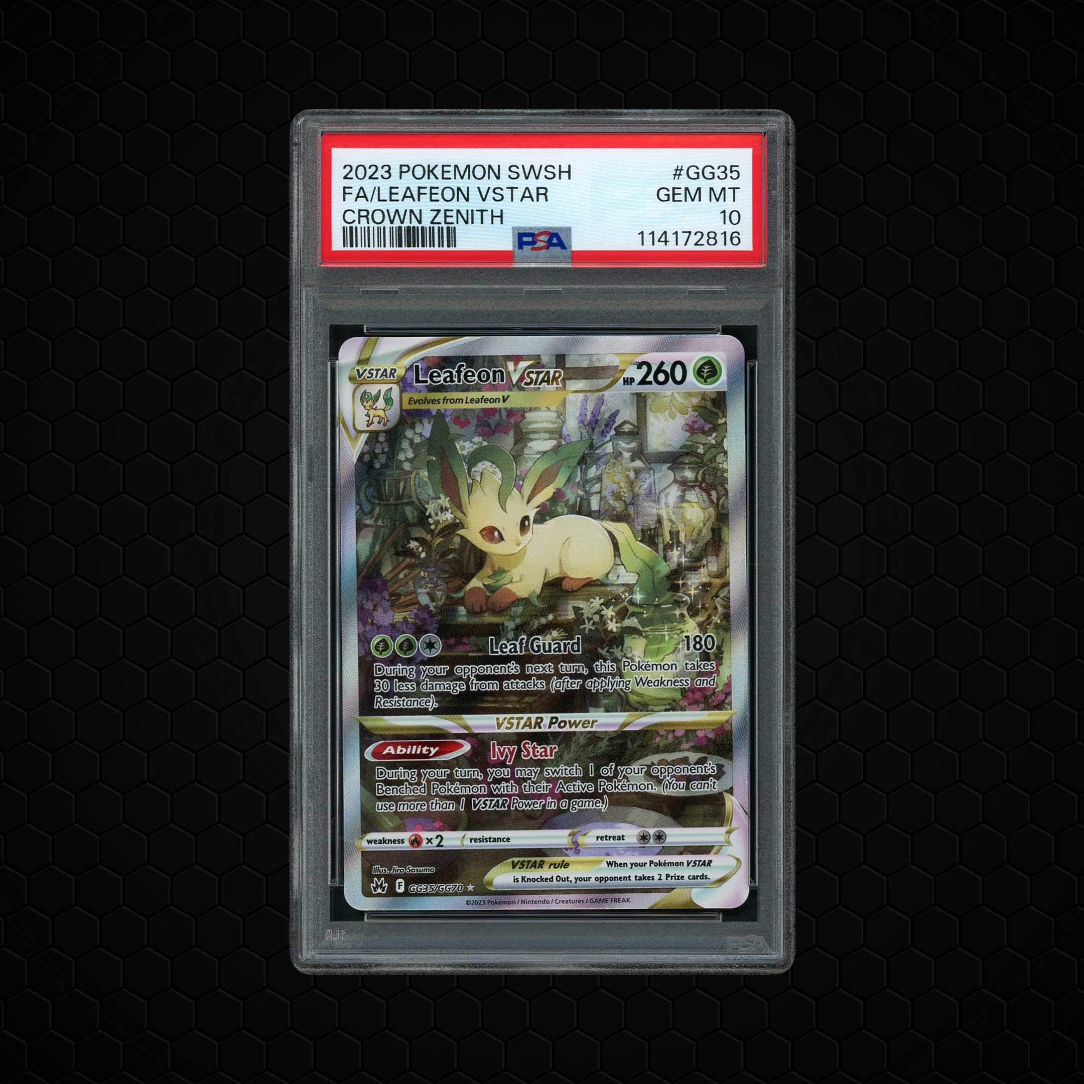 2023 Crown Zenith Leafeon VSTAR #GG35 PSA 10