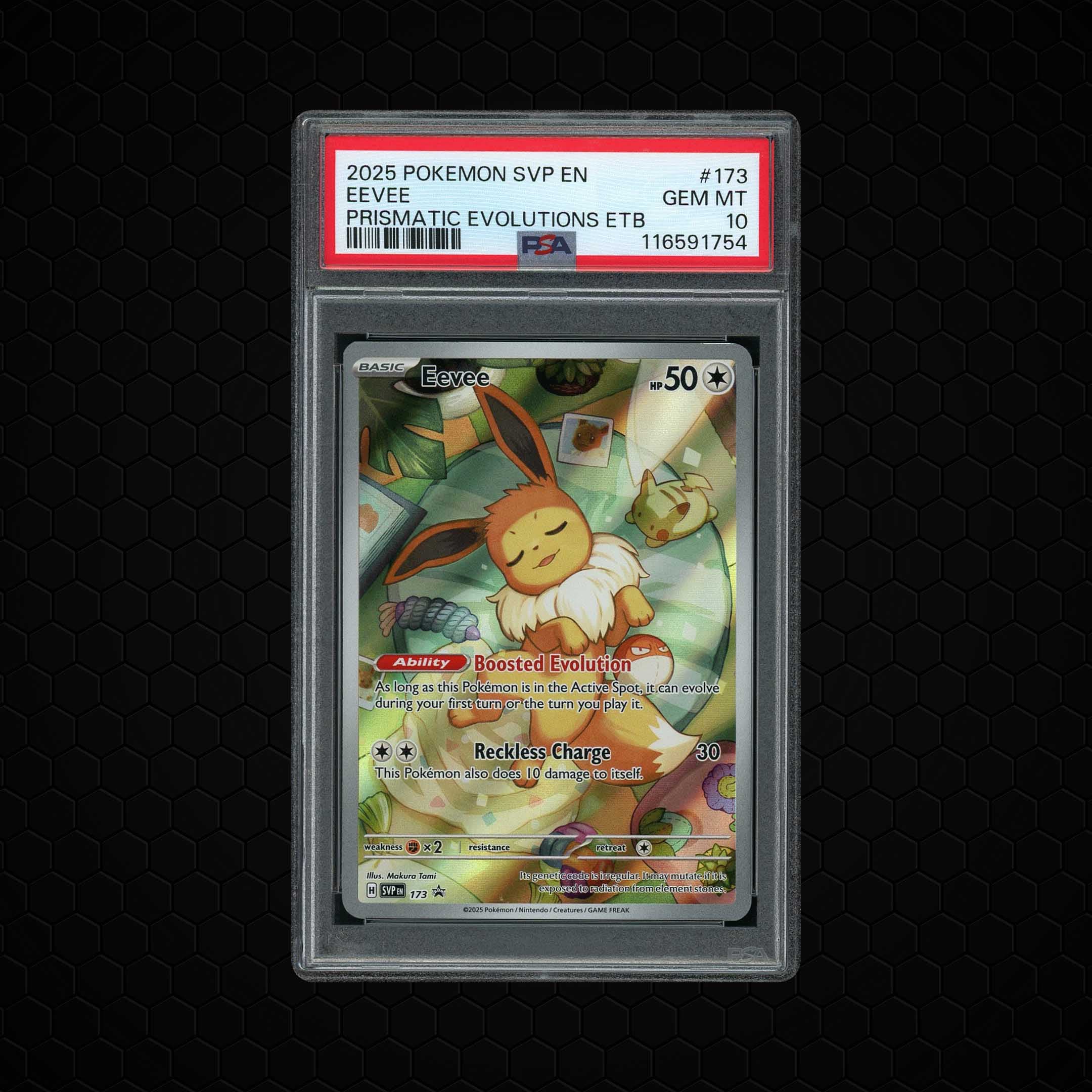2025 Black Star Promo Eevee  PSA 10