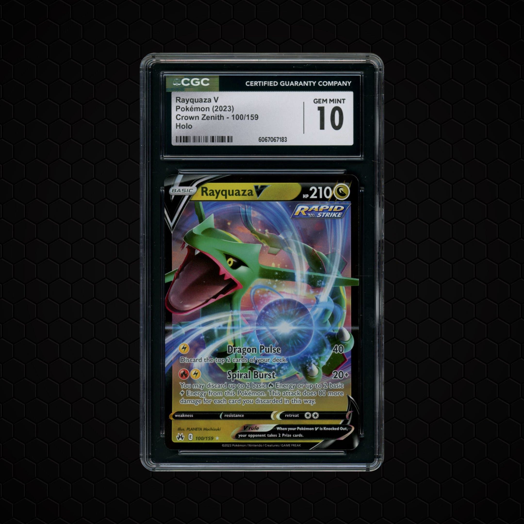2023 Crown Zenith Rayquaza V  CGC 10