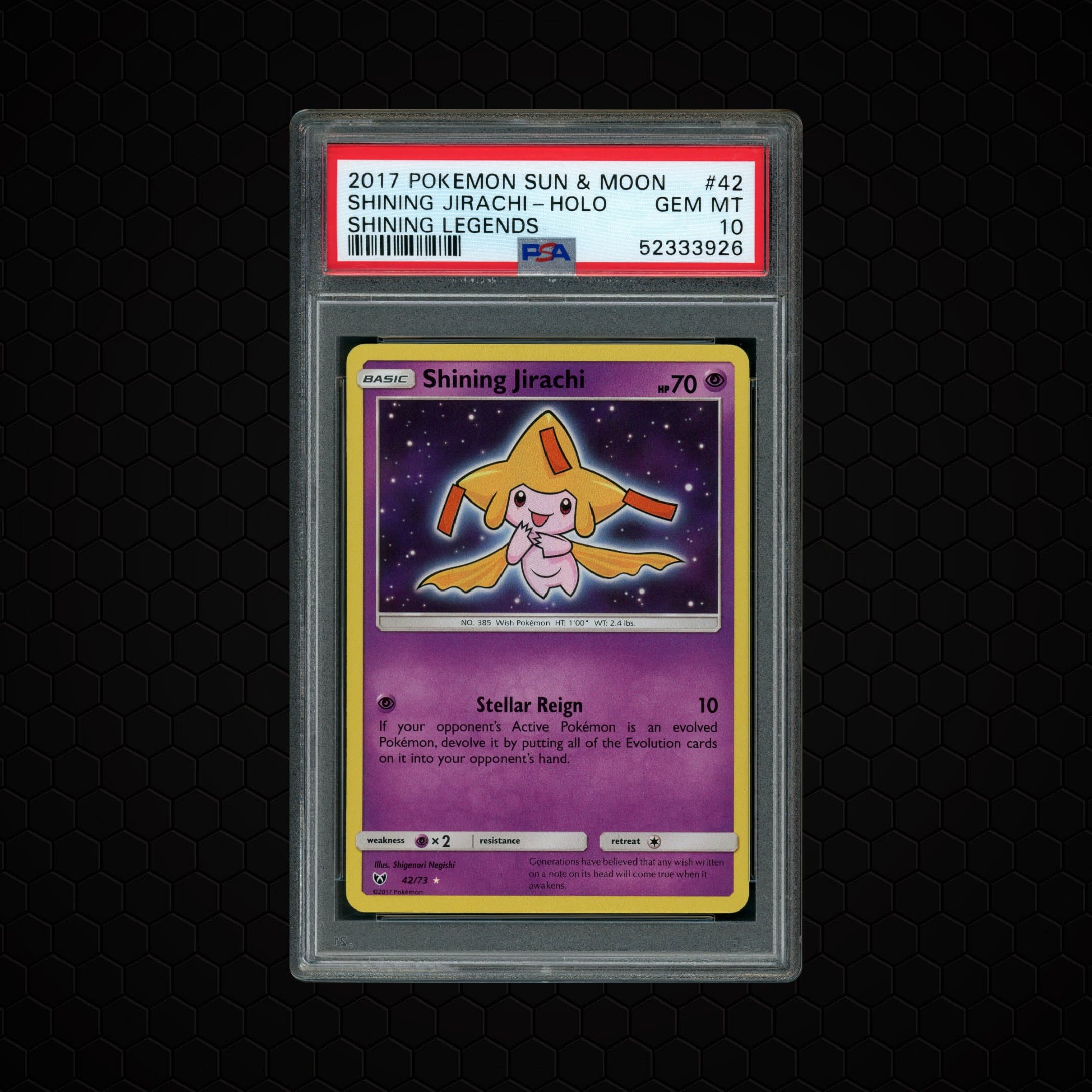 2017 Shining Legends Shining Jirachi  PSA 10