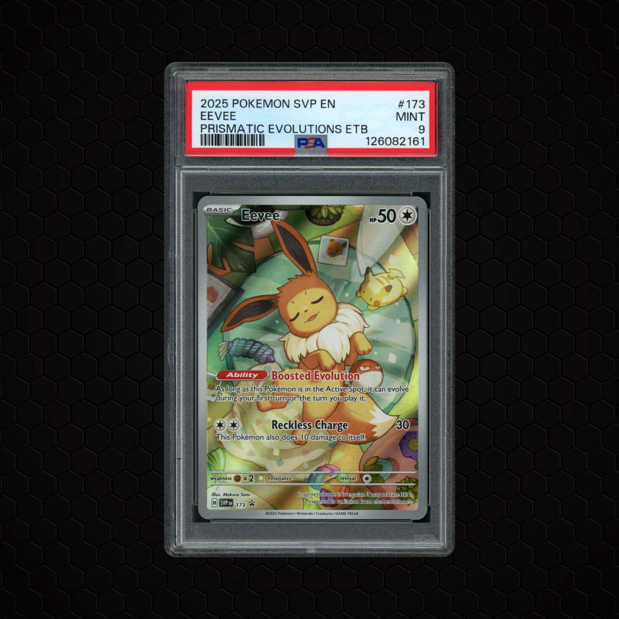 2025 Black Star Promo Eevee  PSA 9