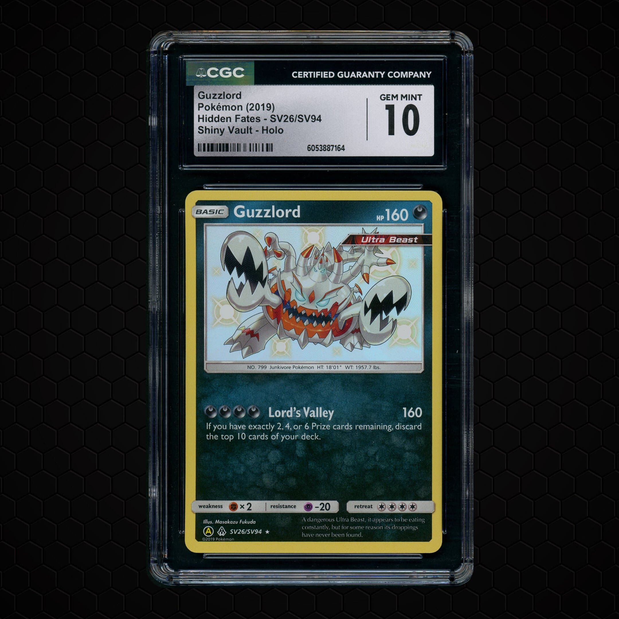 2019 Hidden Fates Guzzlord #SV26 CGC 10