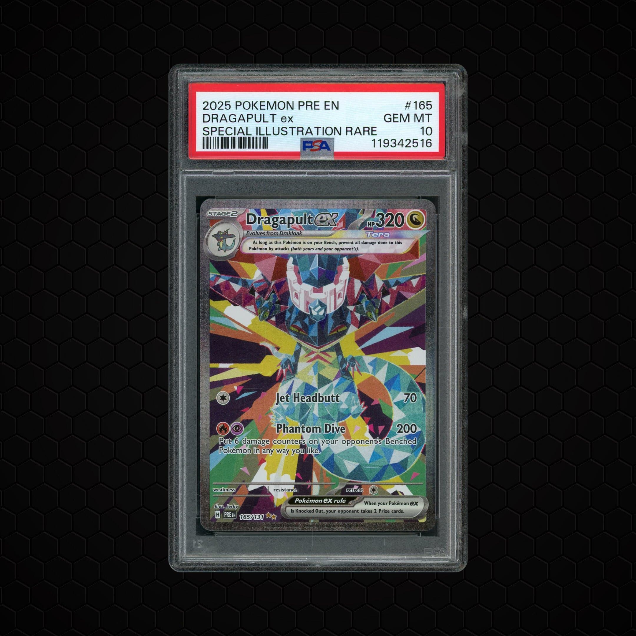 2025 Prismatic Evolutions Dragapult EX  PSA 10
