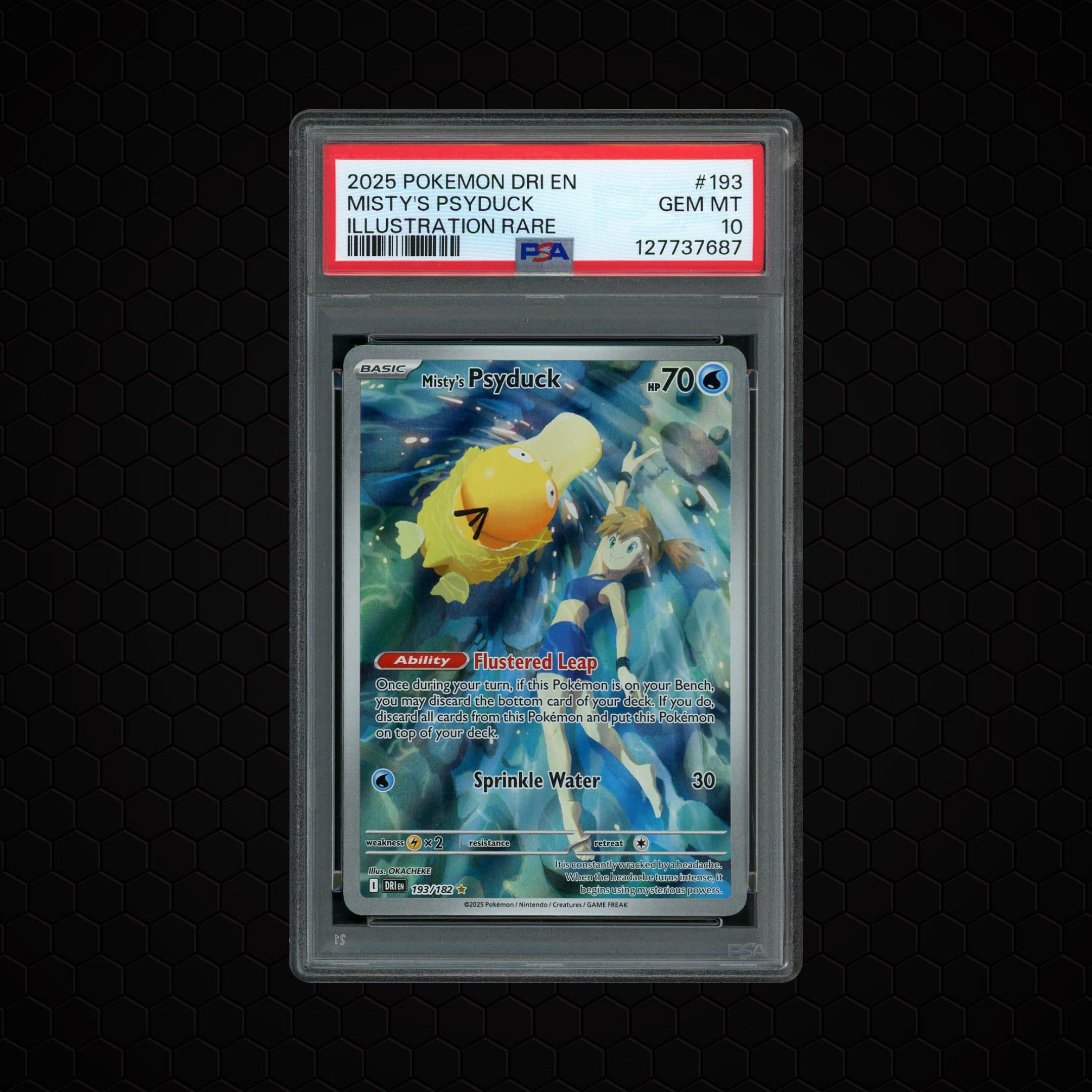 2025 Destined Rivals Misty's Psyduck  PSA 10