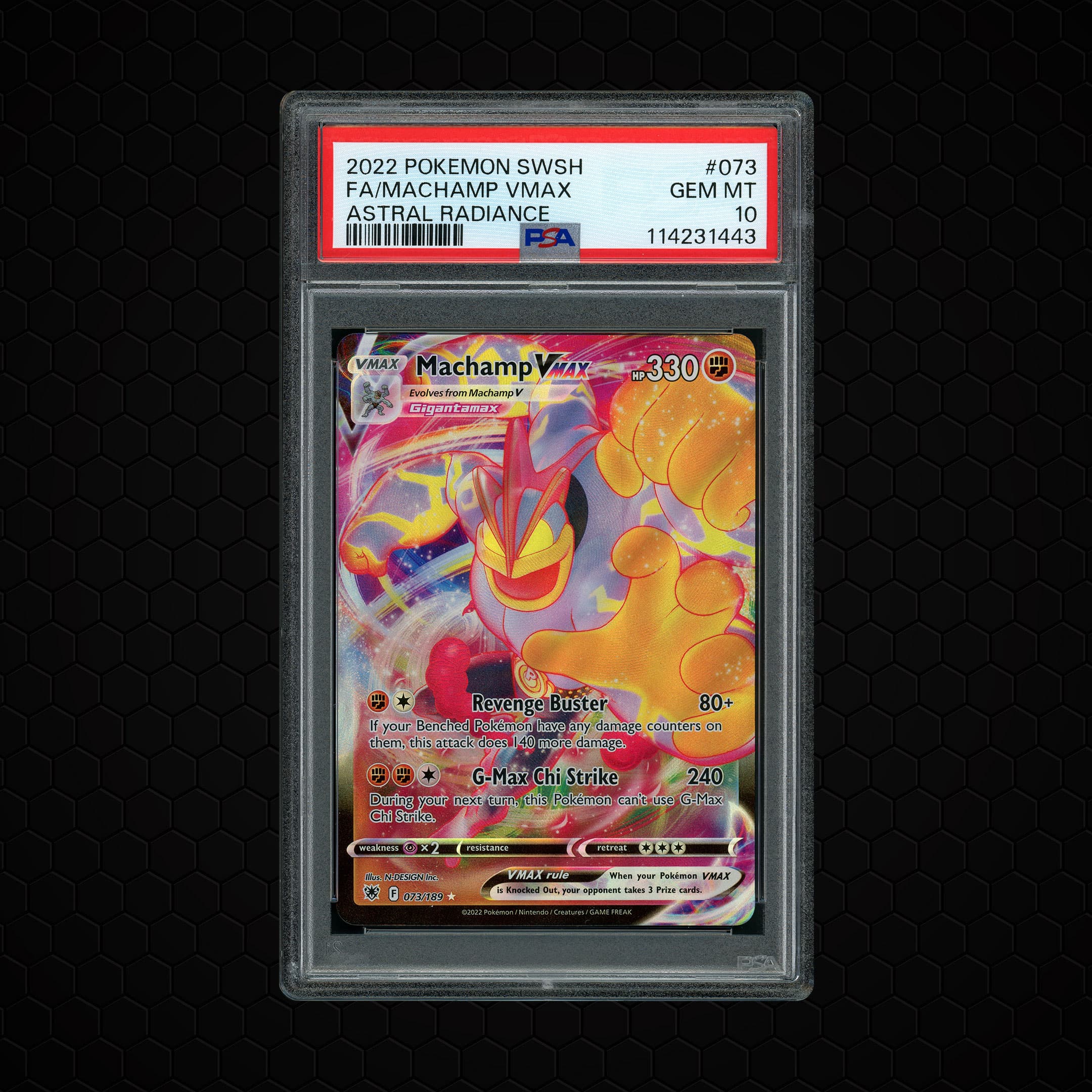 2022 Astral Radiance Machamp VMAX  PSA 10