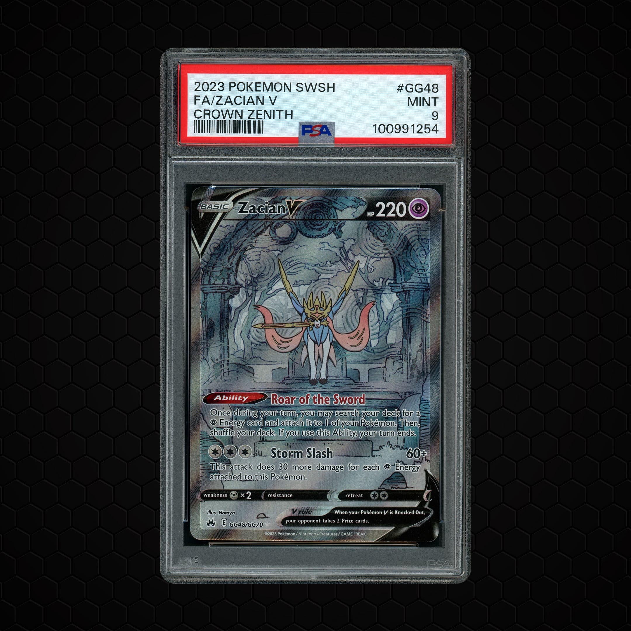 2023 Crown Zenith Zacian V #GG48 PSA 9