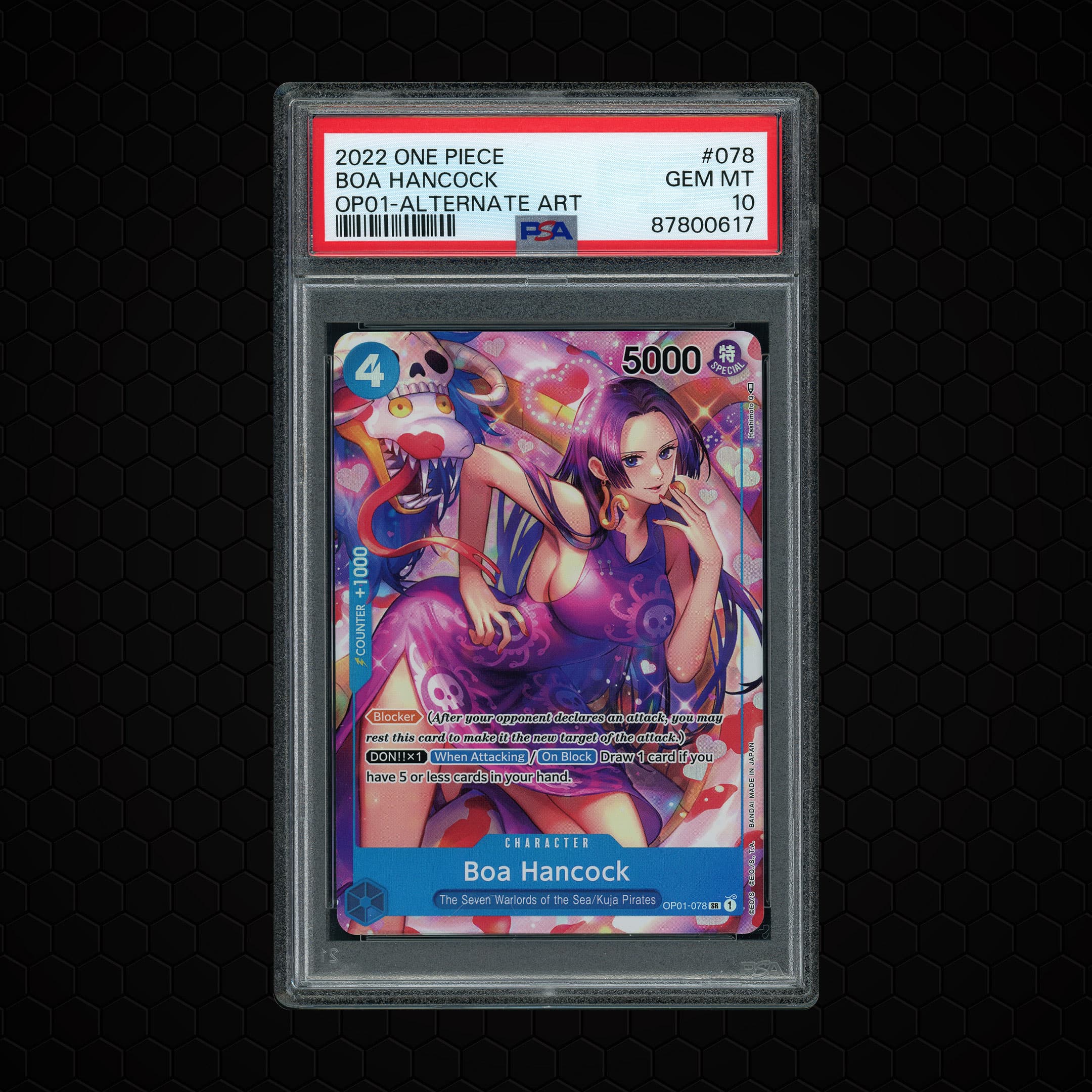 2022 Romance Dawn Boa Hancock #OP01-078 PSA 10