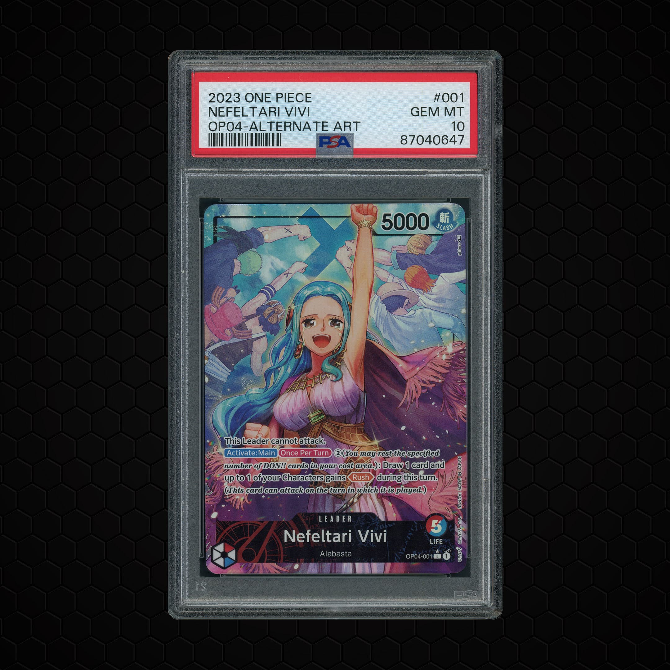 2023 Kingdoms of Intrigue Nefeltari Vivi #OP04-001 PSA 10