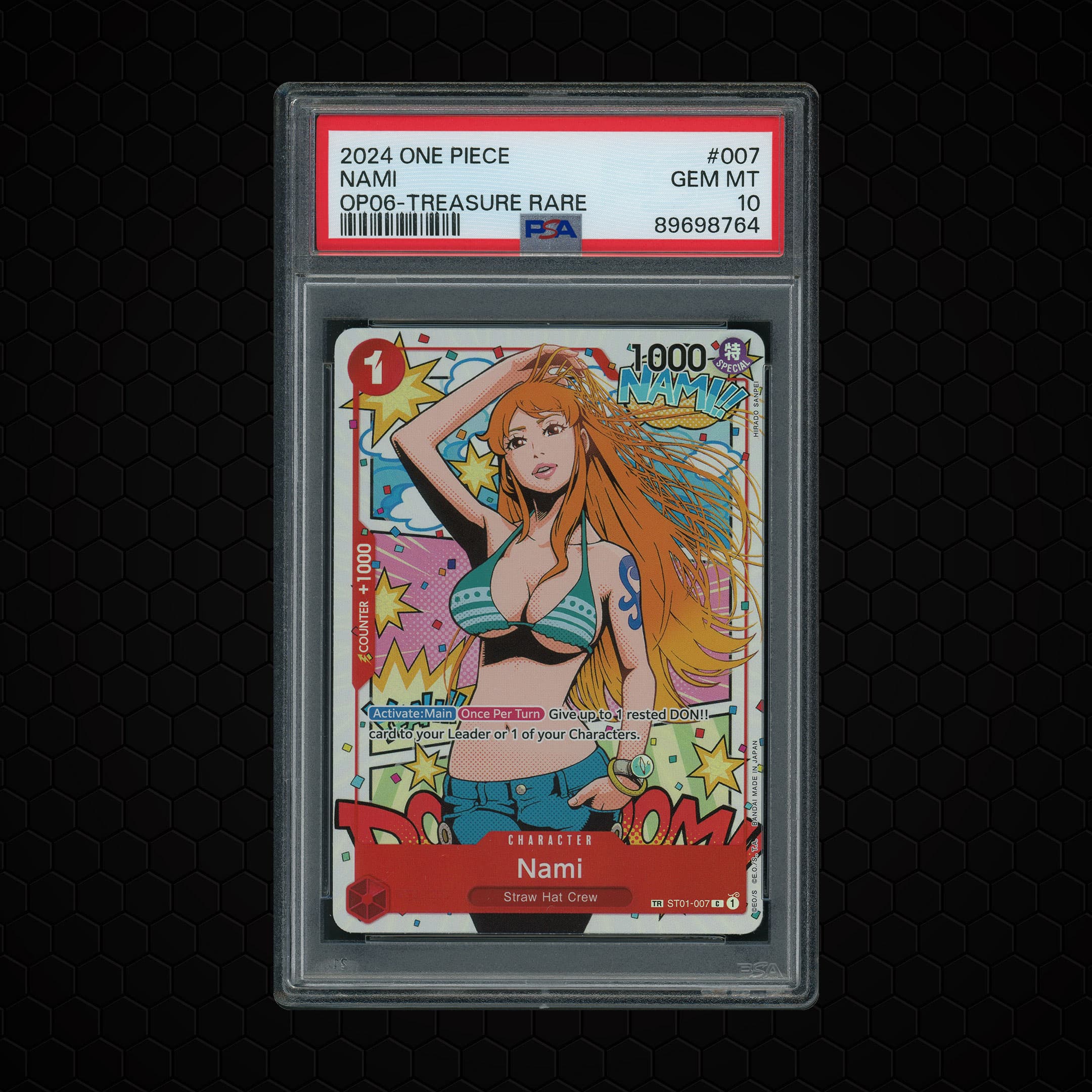 2024 Wings of the Captain Nami #ST01-007 PSA 10