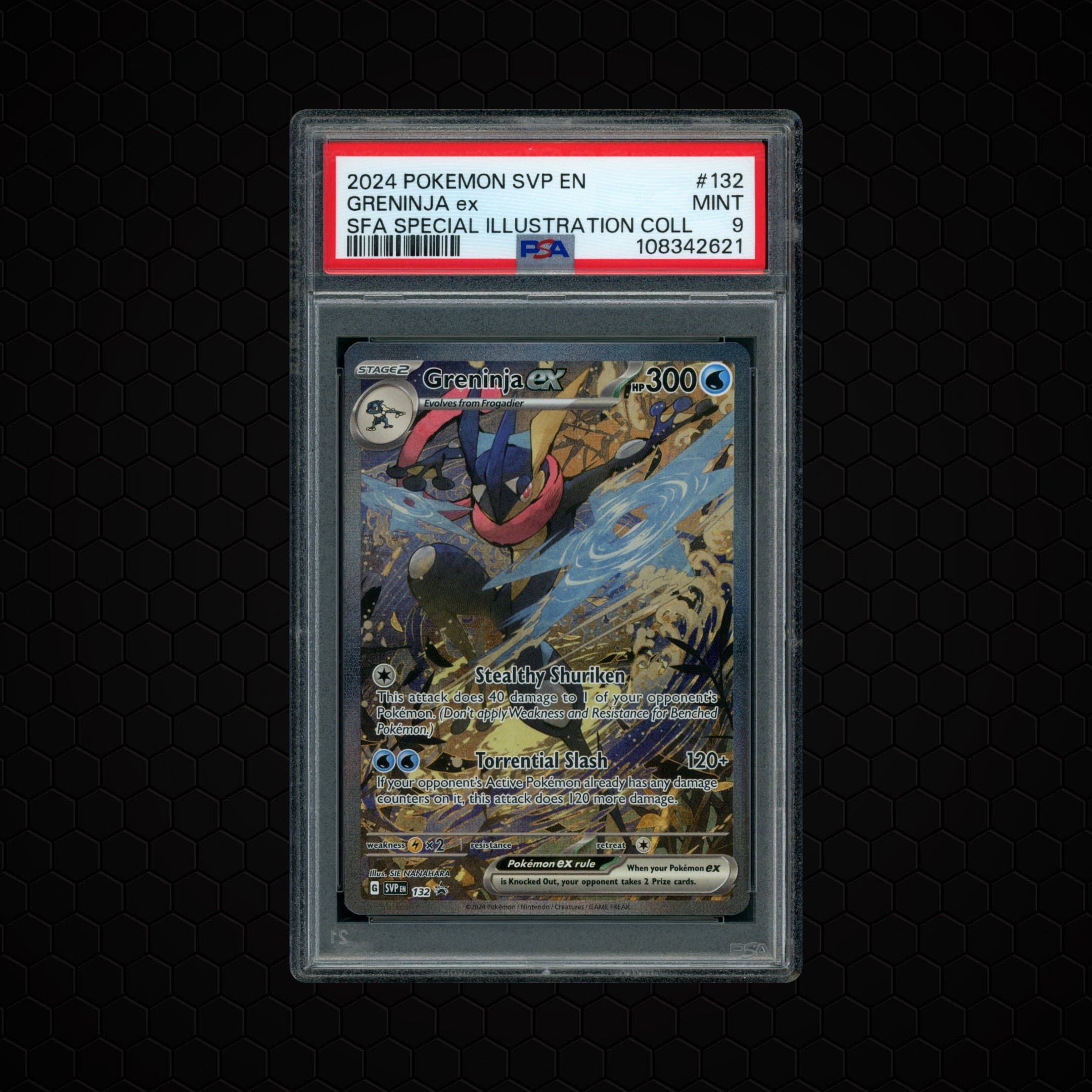 2024 Black Star Promo Greninja EX  PSA 9