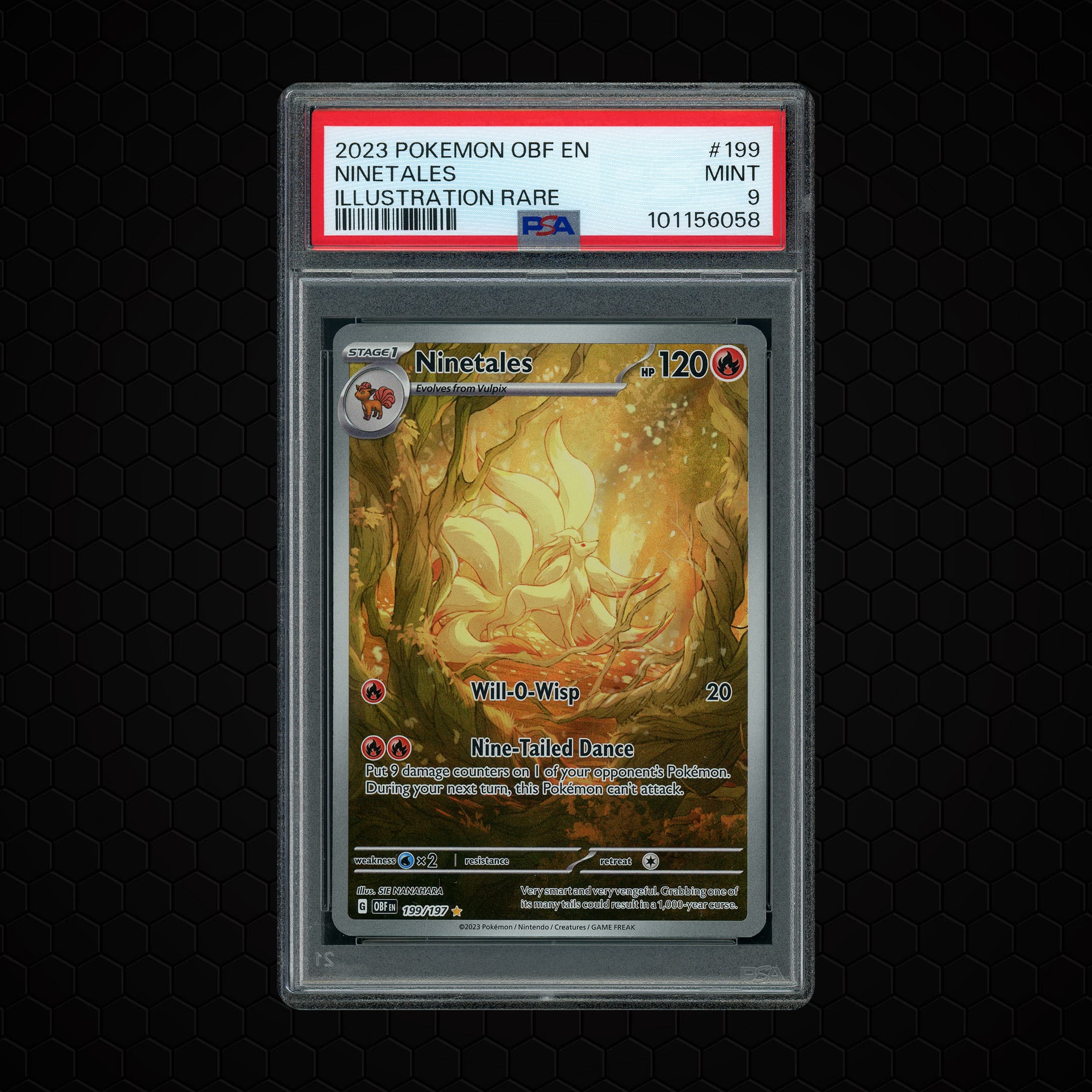 2023 Obsidian Flames Ninetales  PSA 9