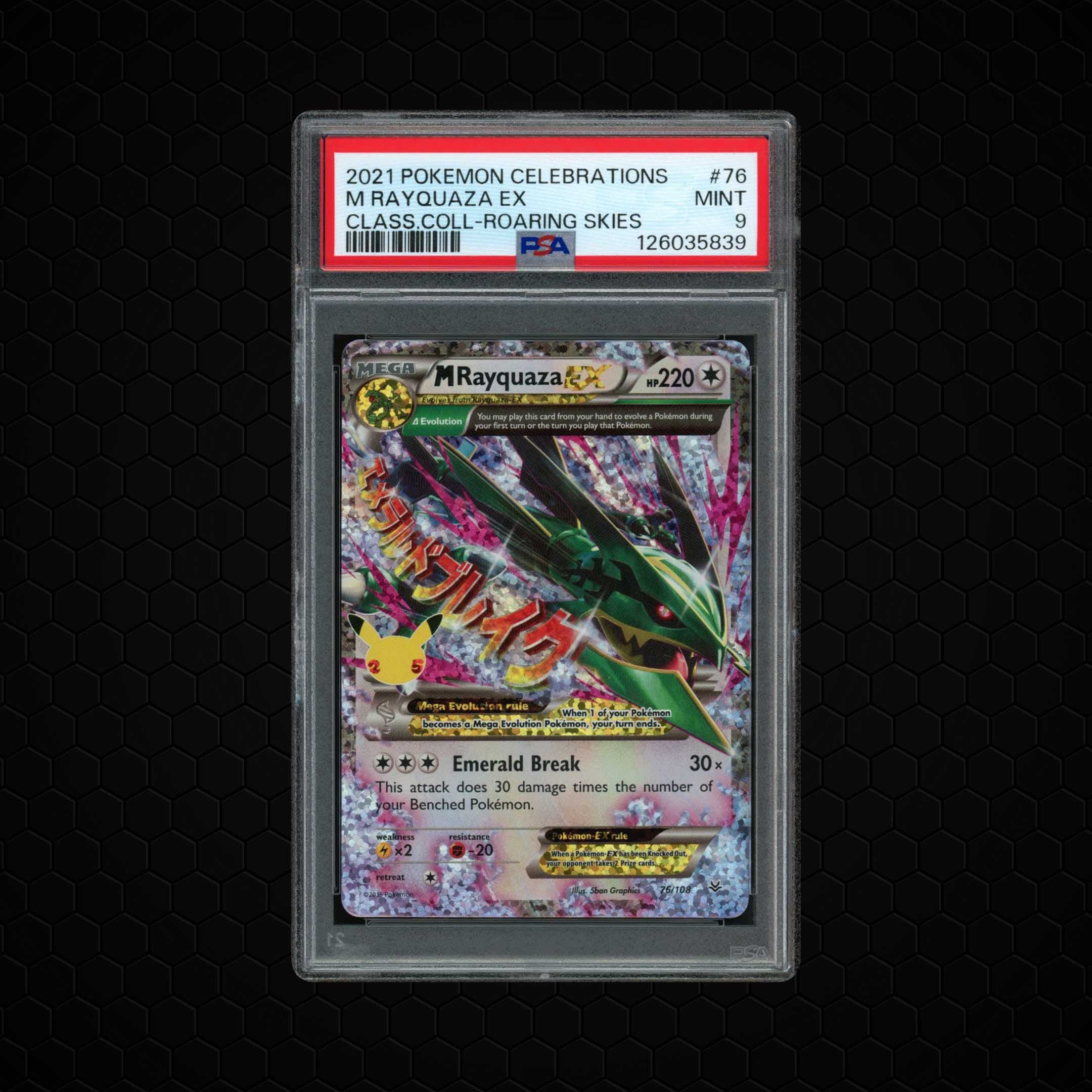 2021 Celebrations Classic Collection M Rayquaza EX  PSA 9