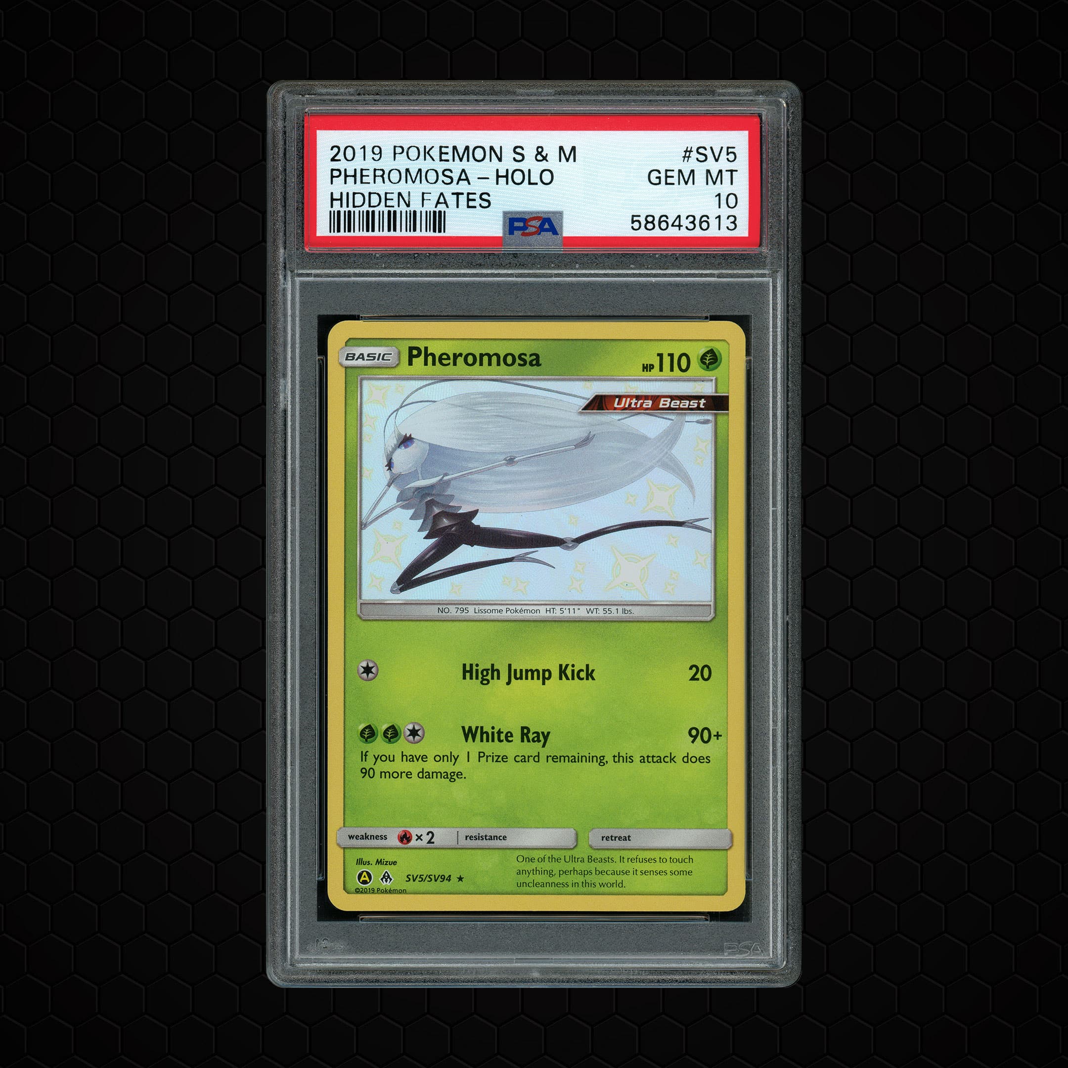 2019 Hidden Fates Pheromosa #SV5 PSA 10