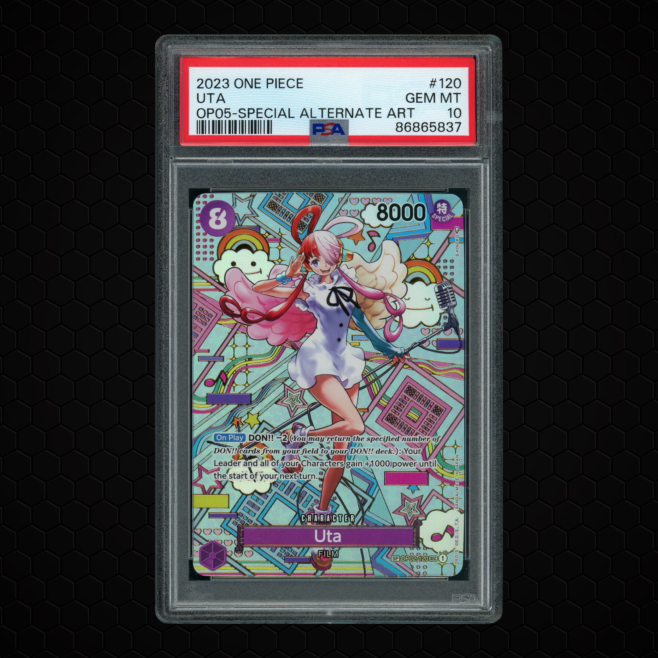 2023 Awakening of the New Era Uta #OP02-120 PSA 10