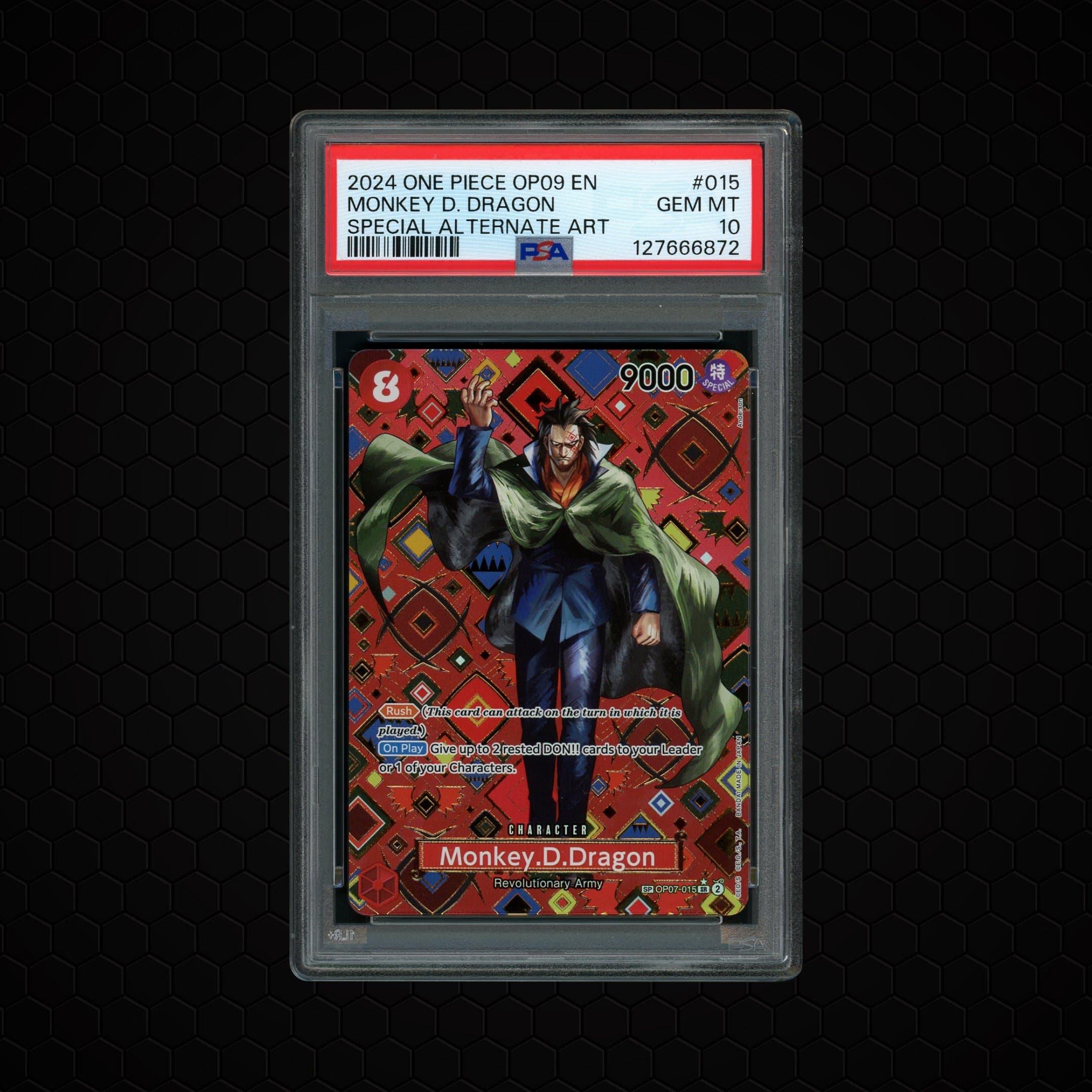 2024 Emperors in the New World Monkey D. Dragon #OPO7-015 PSA 10