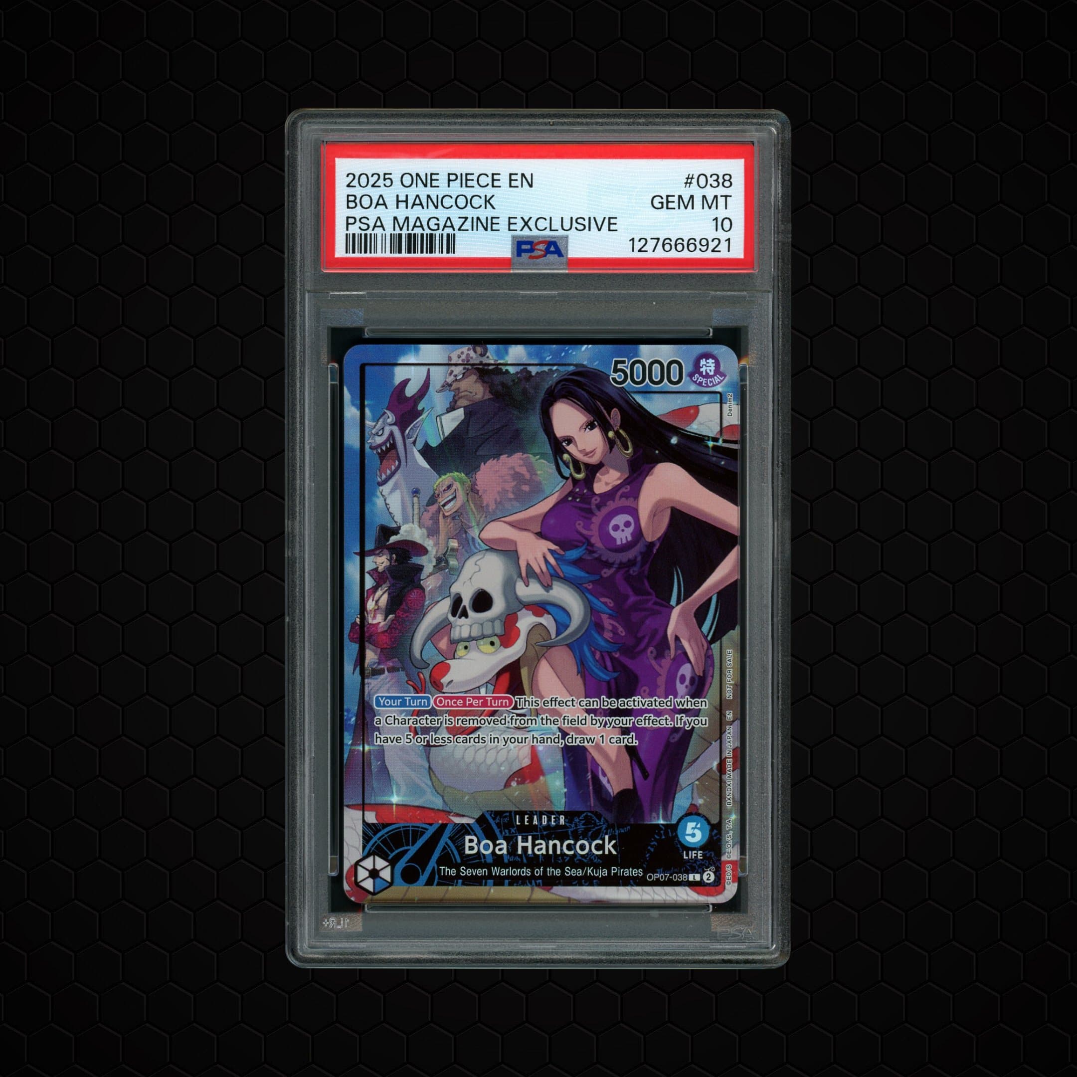 2025 Magazine Exclusive Promo Boa Hancock #OP07-038 PSA 10