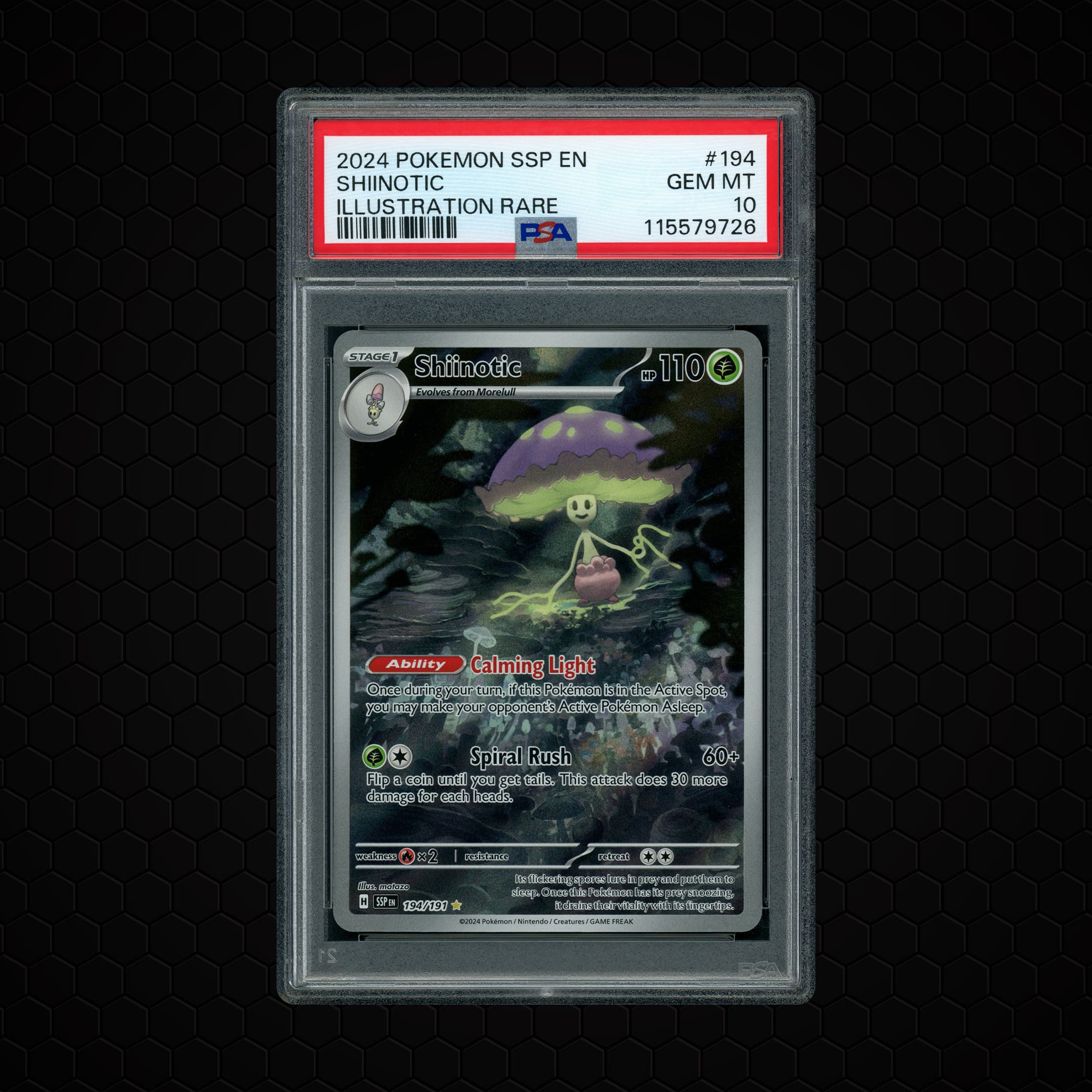 2024 Surging Sparks Shiinotic  PSA 10