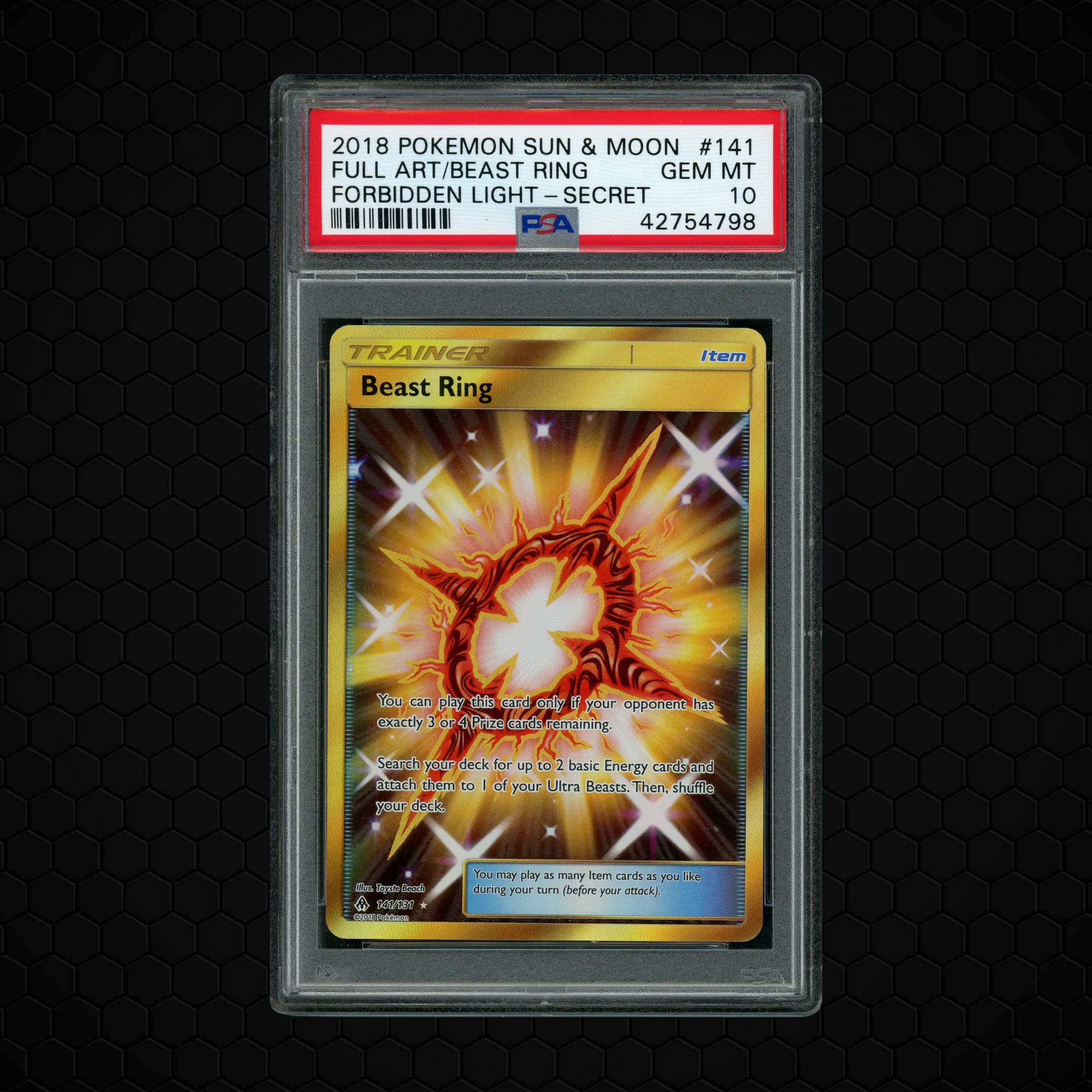 2018 Forbidden Light Beast Ring  PSA 10