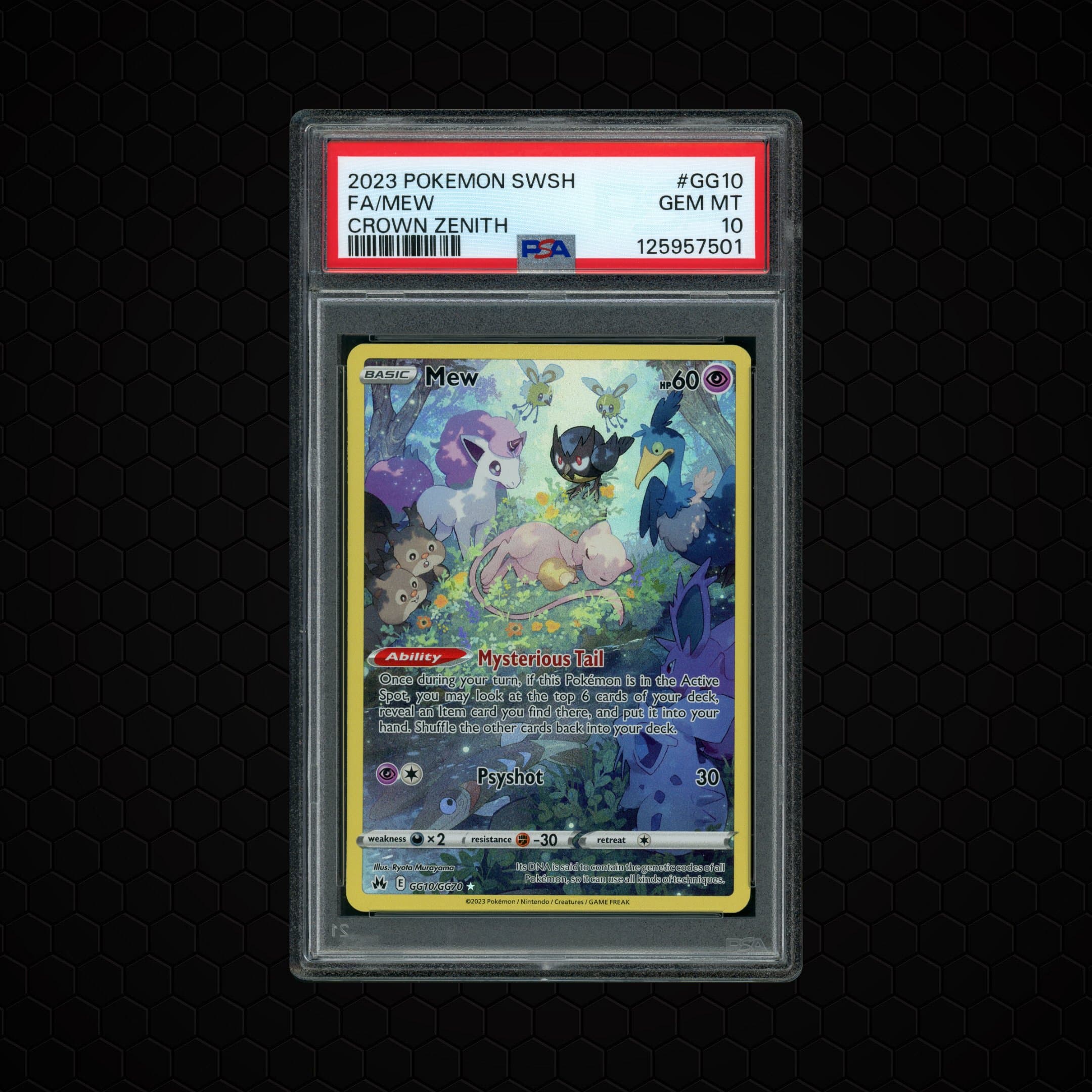 2023 Crown Zenith Mew #GG10 PSA 10