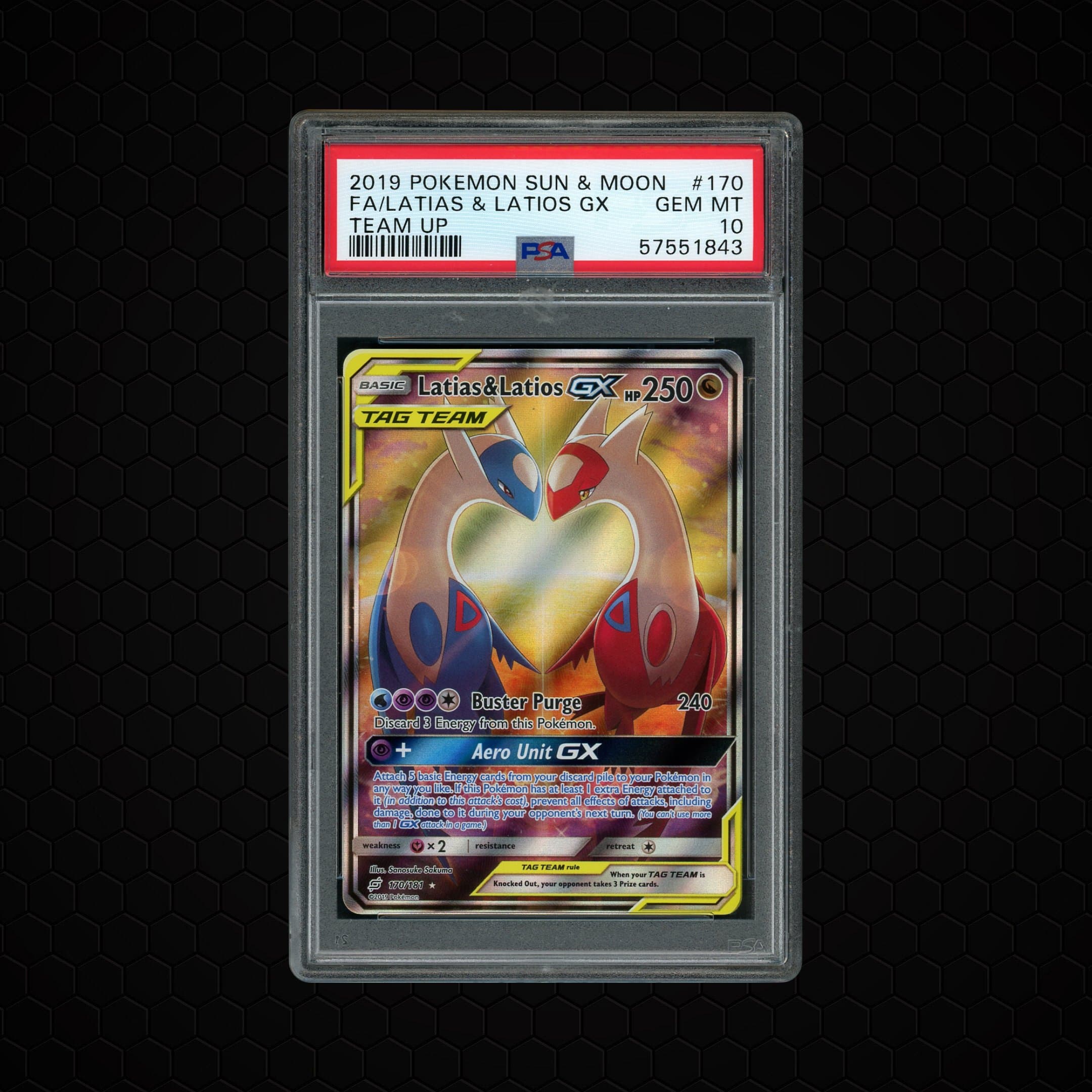 2019 Team Up Latias & Latios GX  PSA 10