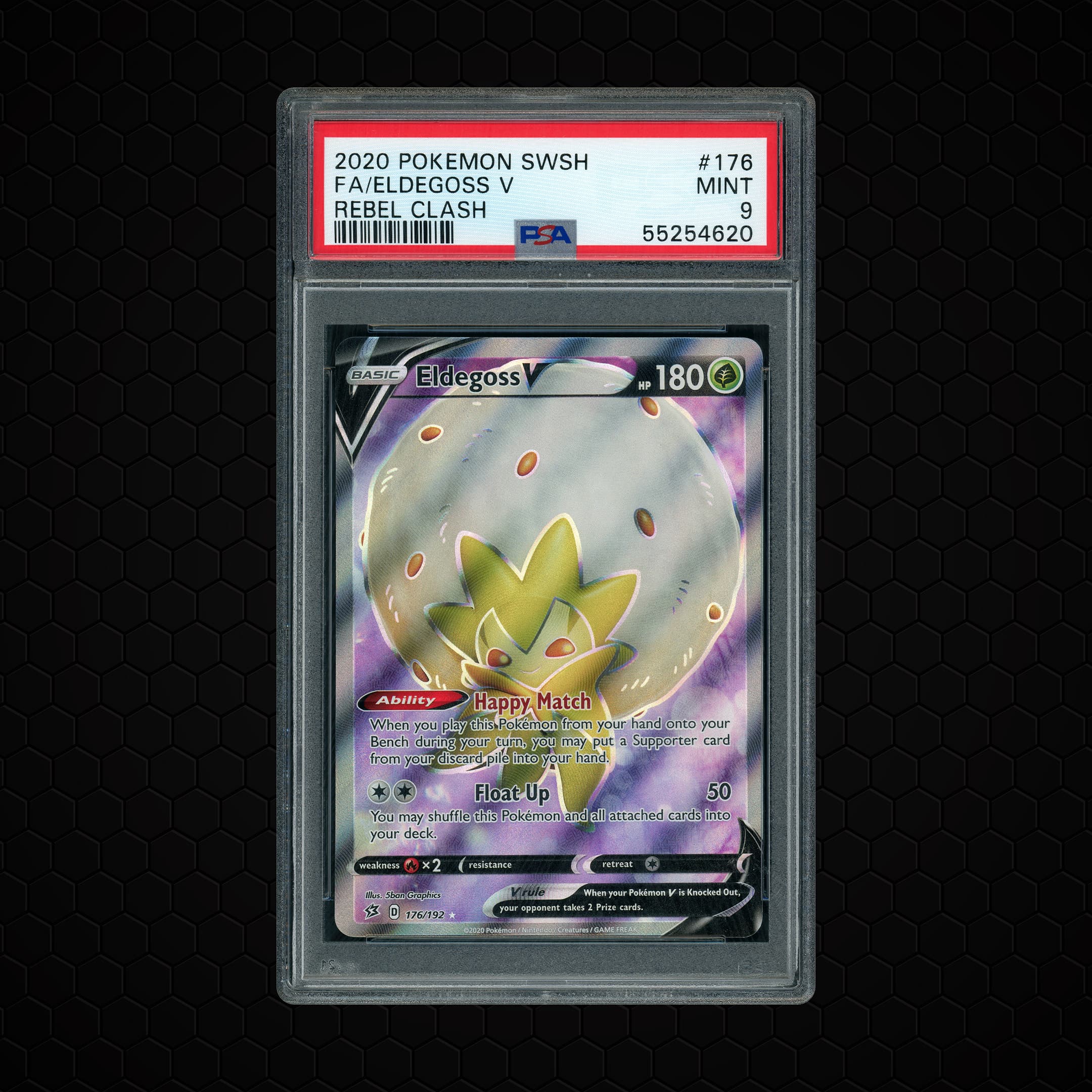 2020 Rebel Clash Eldegoss V  PSA 9
