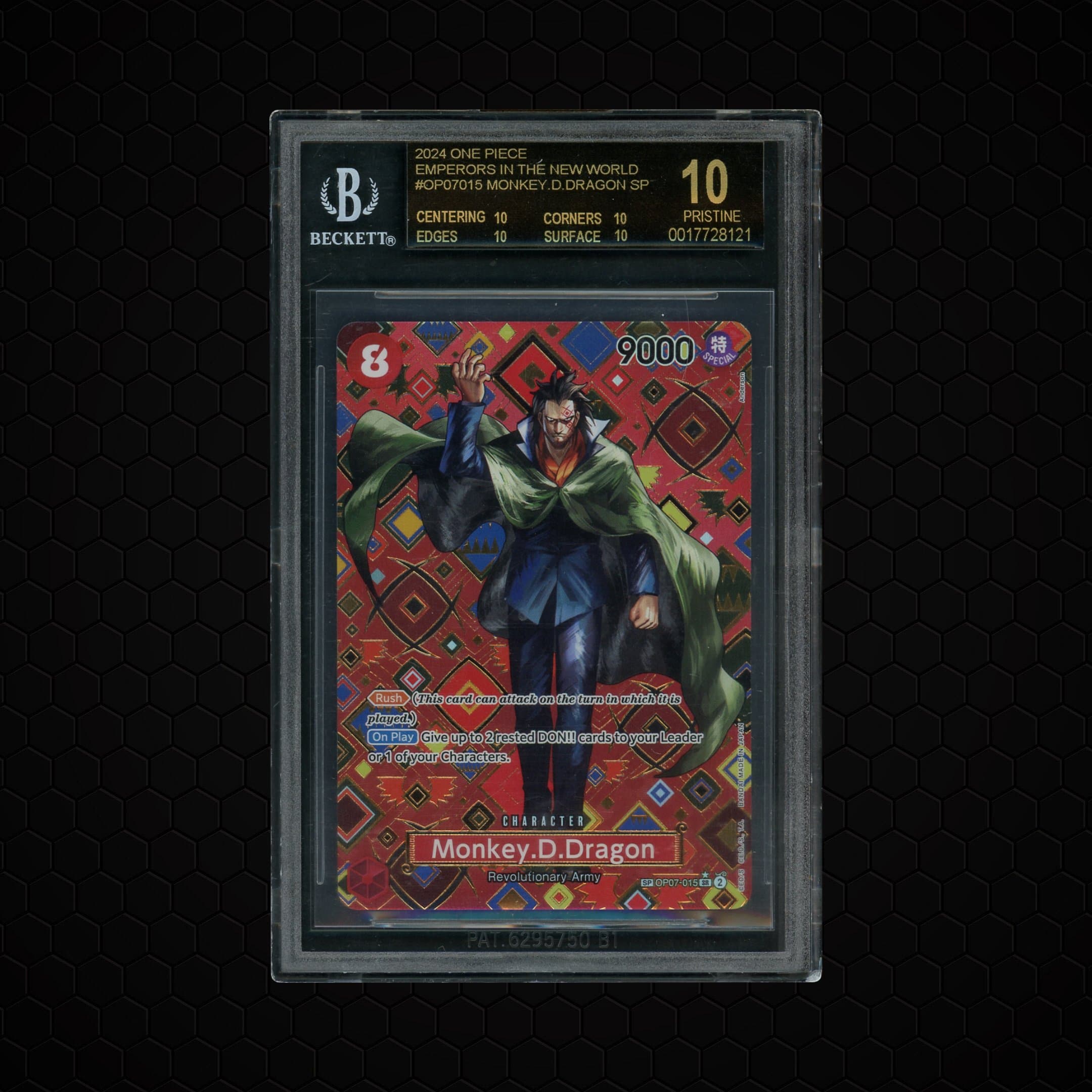 2024 Emperors in the New World Monkey D. Dragon #OP07-015 BGS 10