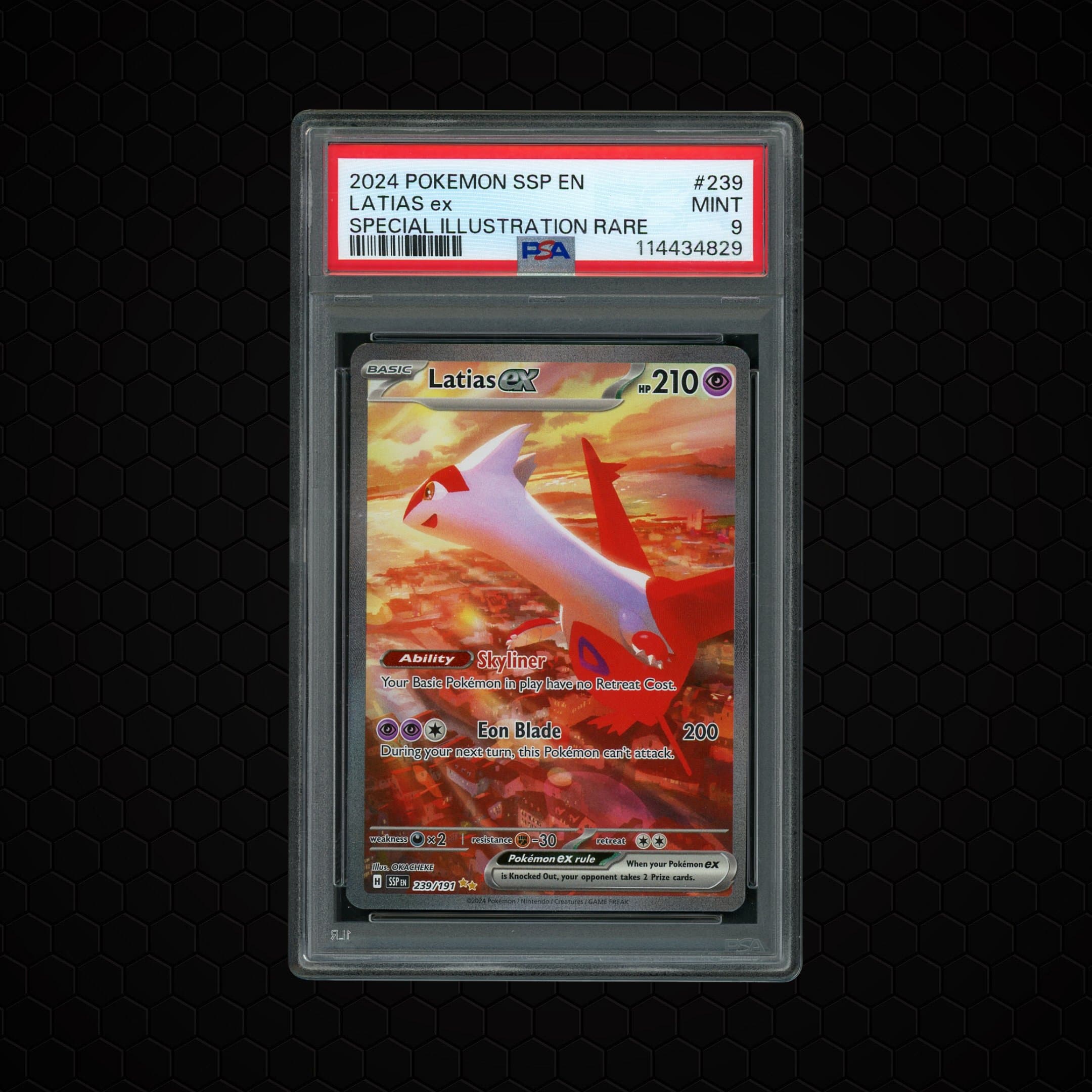 2024 Surging Sparks Latias EX  PSA 9
