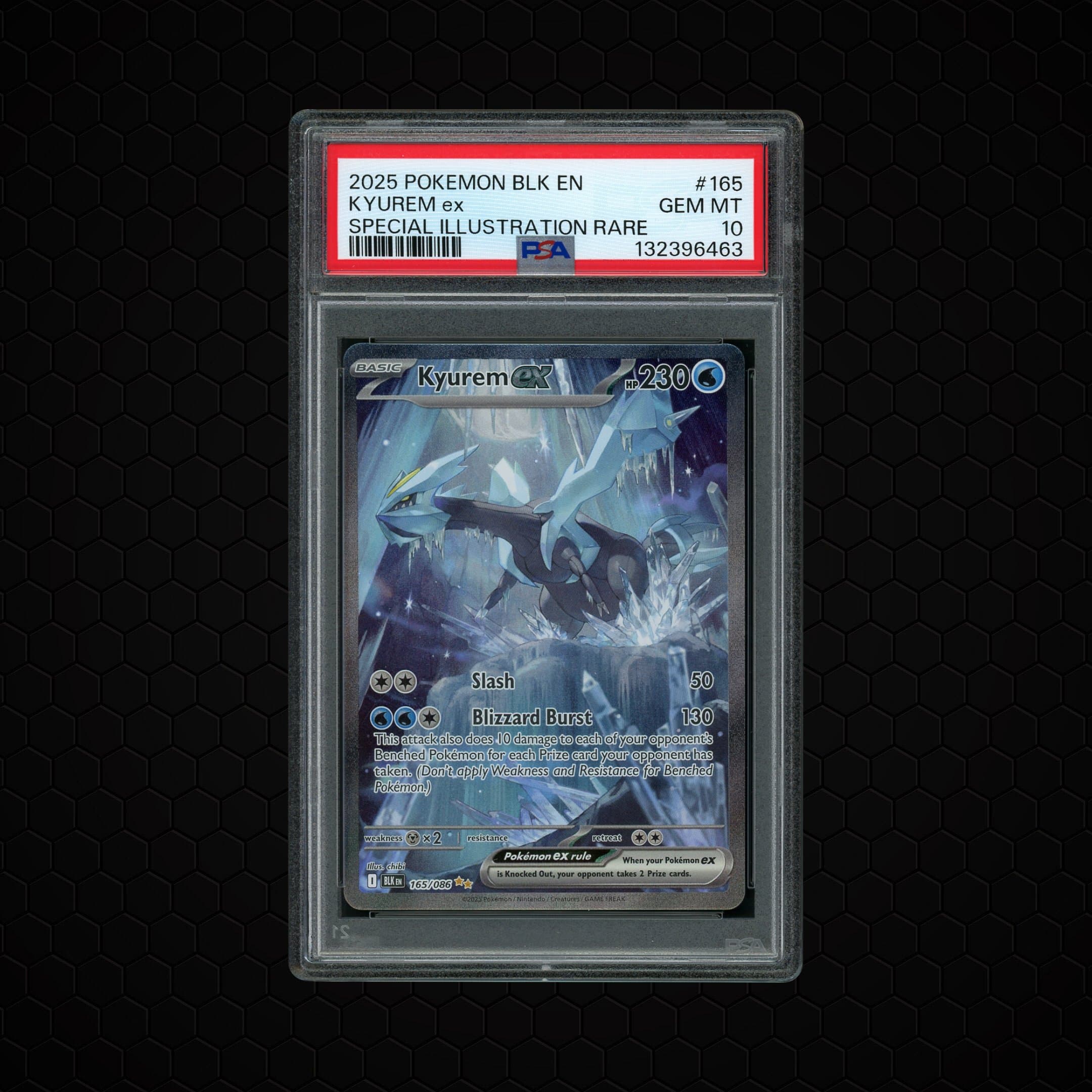 2025 Black Bolt Kyurem EX  PSA 10