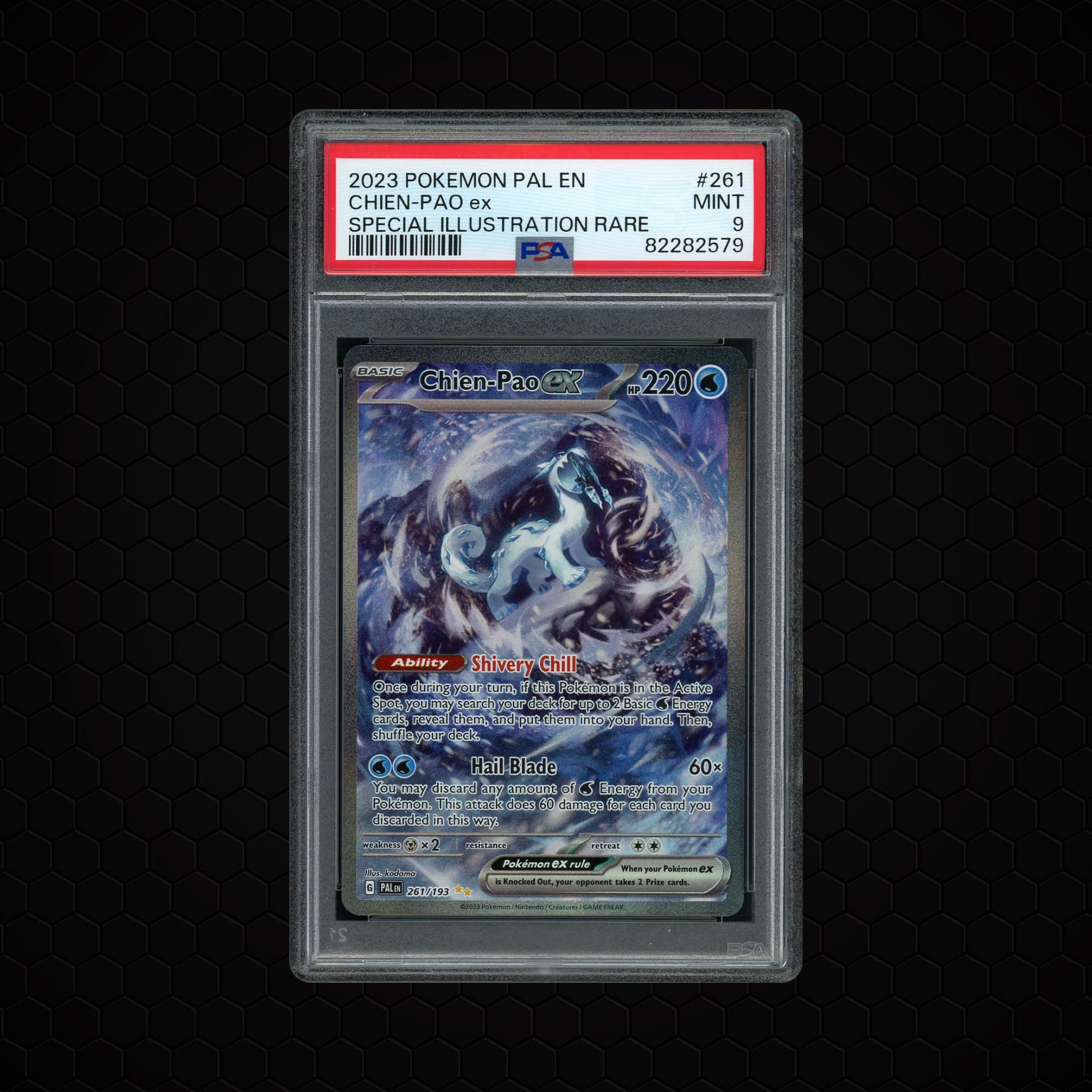 2023 Paldea Evolved Chien-Pao EX  PSA 9