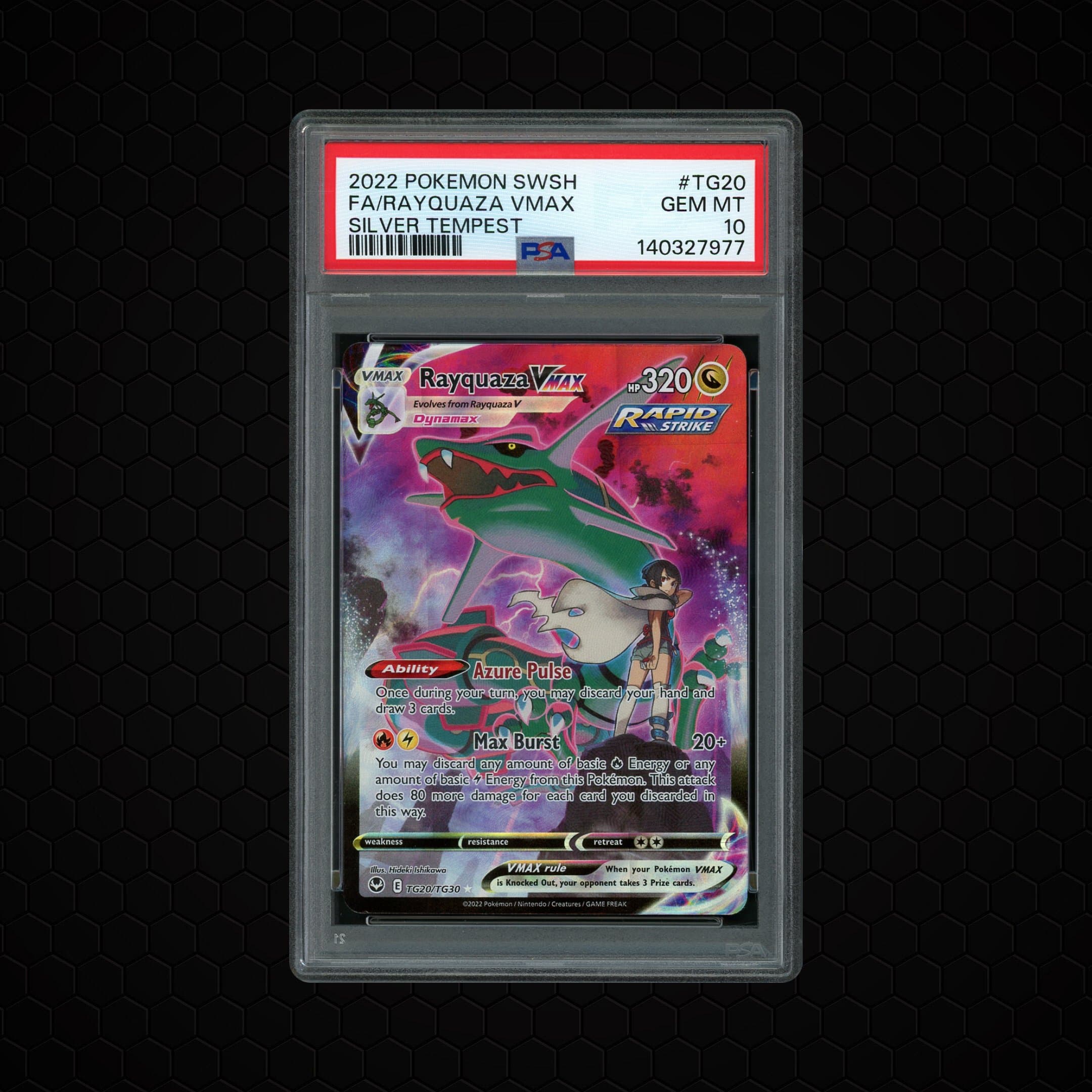 2022 Silver Tempest Rayquaza VMAX #TG20 PSA 10