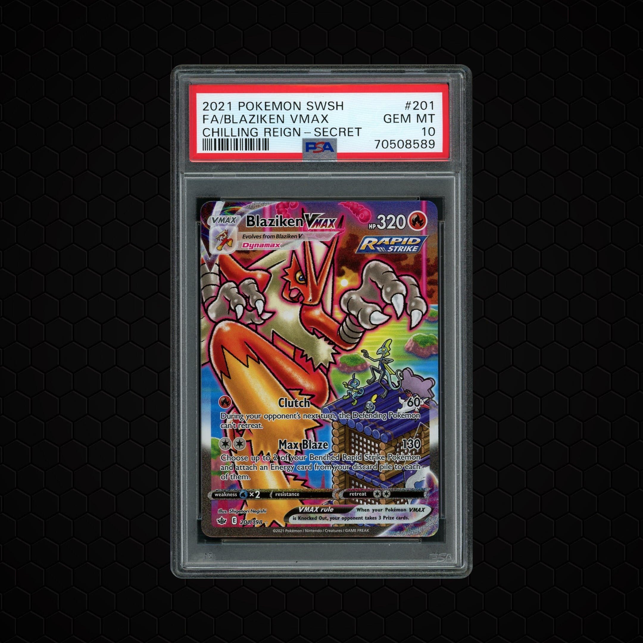 2021 Chilling Reign Blaziken VMAX  PSA 10
