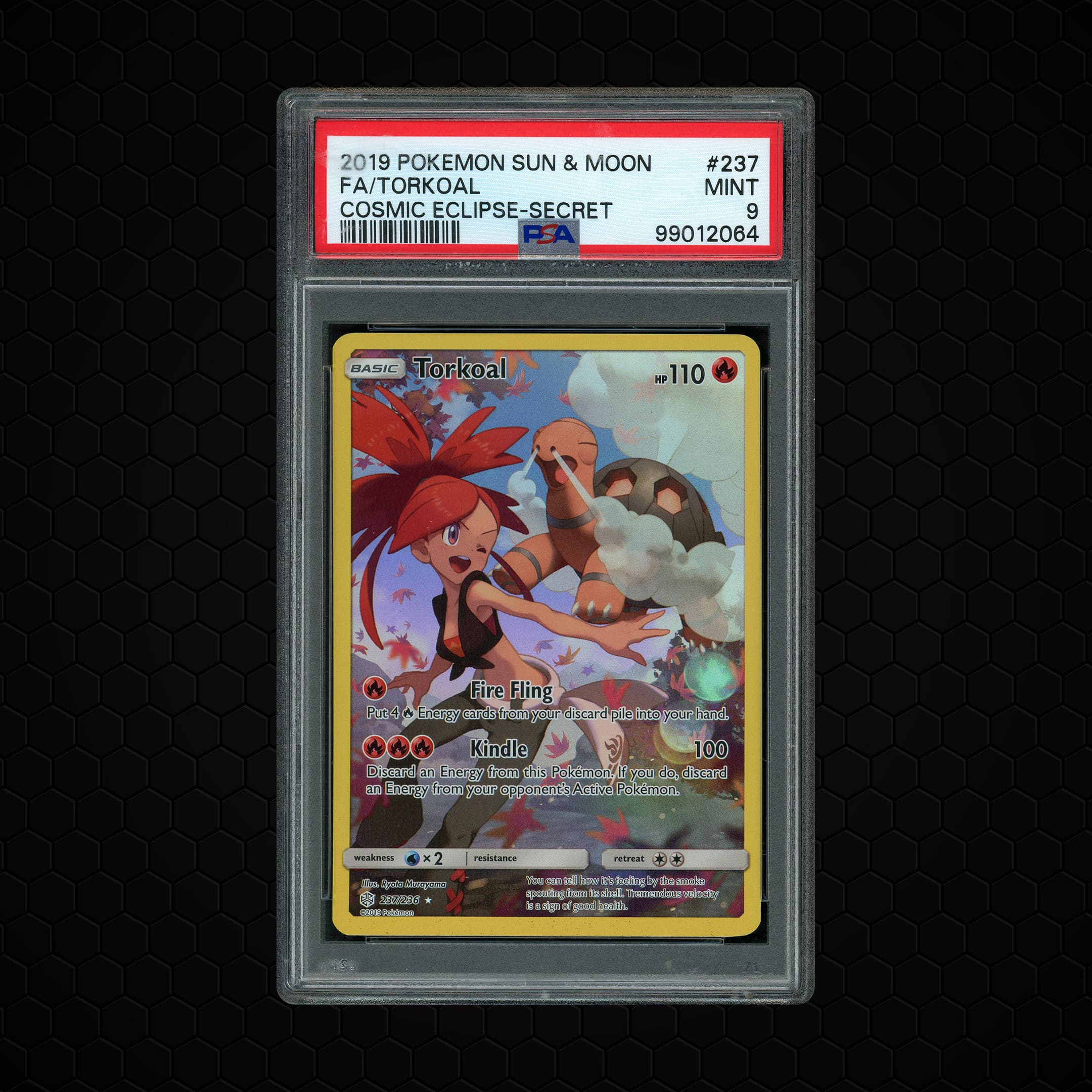 2019 Cosmic Eclipse Torkoal  PSA 9