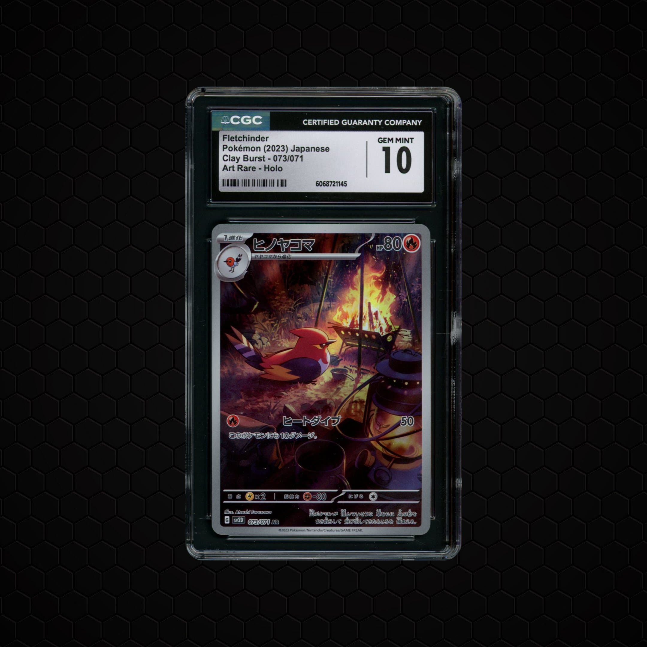 2023 Japanese Clay Burst Fletchinder  CGC 10