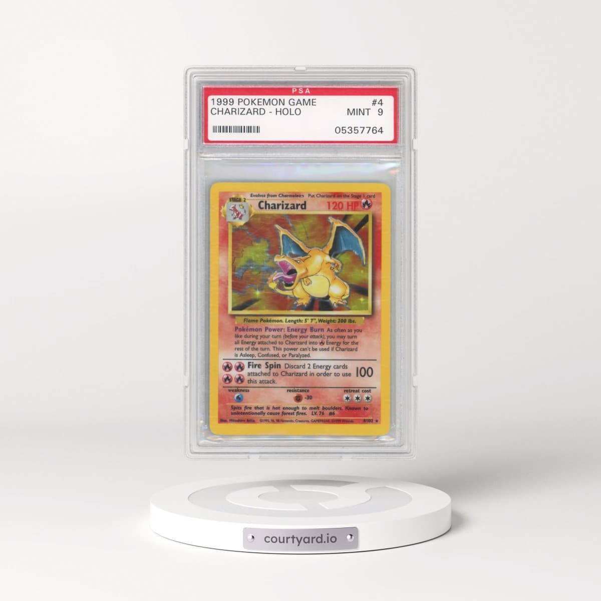 1999 Pokémon Game #4 Charizard - Holo (PSA 9 MINT)