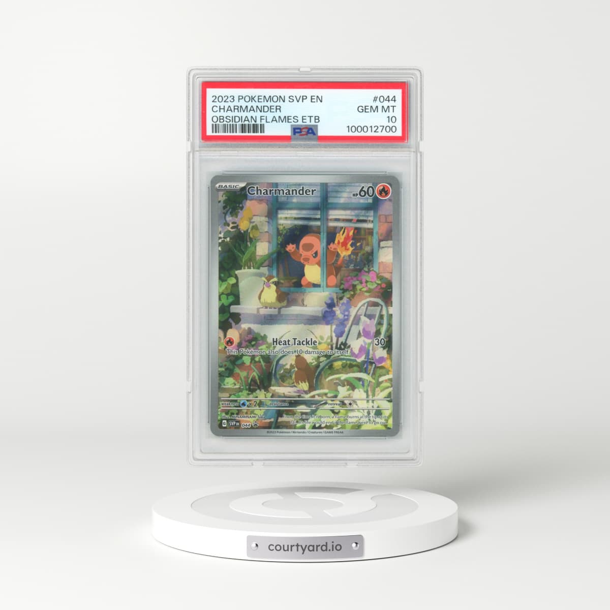 2023 Pokémon Svp EN-SV Black Star Promo #044 Charmander - Obsidian Flames Elite Trainer Box (PSA 10 GEM MINT)