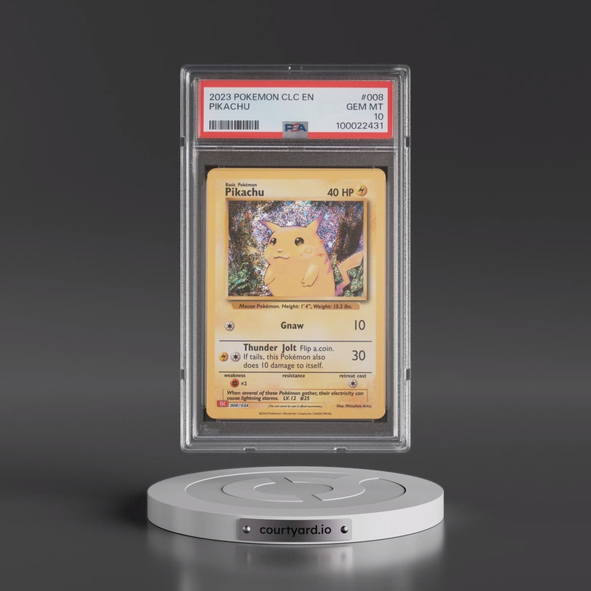 2023 Pokémon Clc-Trading Card Game Classic Charizard & HO-Oh EX Deck #008 Pikachu (PSA 10 GEM MINT)