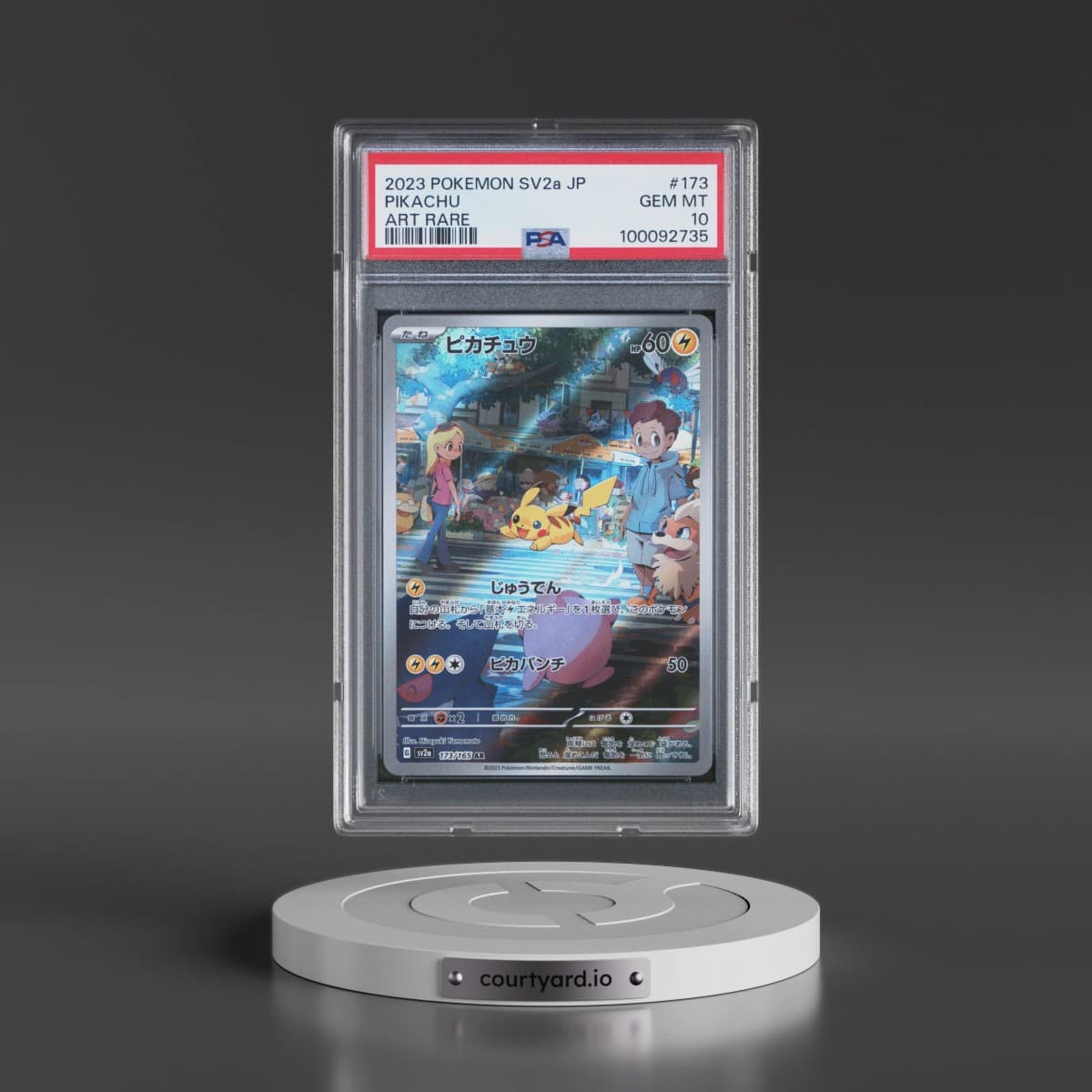 2023 Pokémon Sv2a-Pokémon 151 #173 Pikachu - Art Rare (PSA 10 GEM MINT)