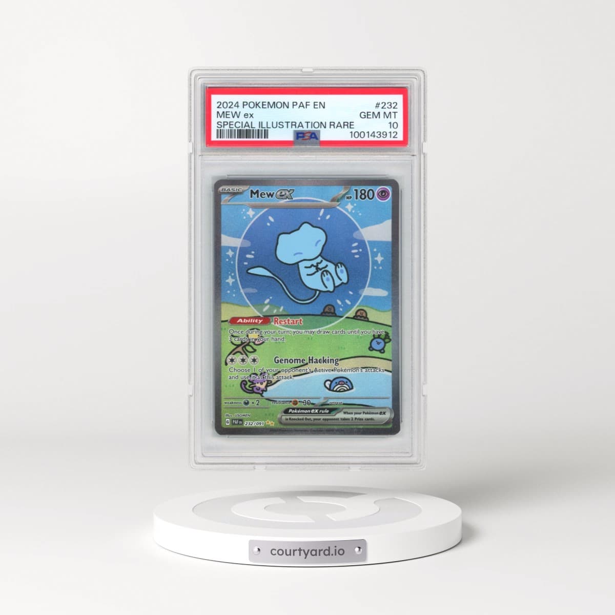 2024 Pokémon Paf EN-Paldean Fates #232 Mew EX - Holo Special Illustration Rare (PSA 10 GEM MINT)