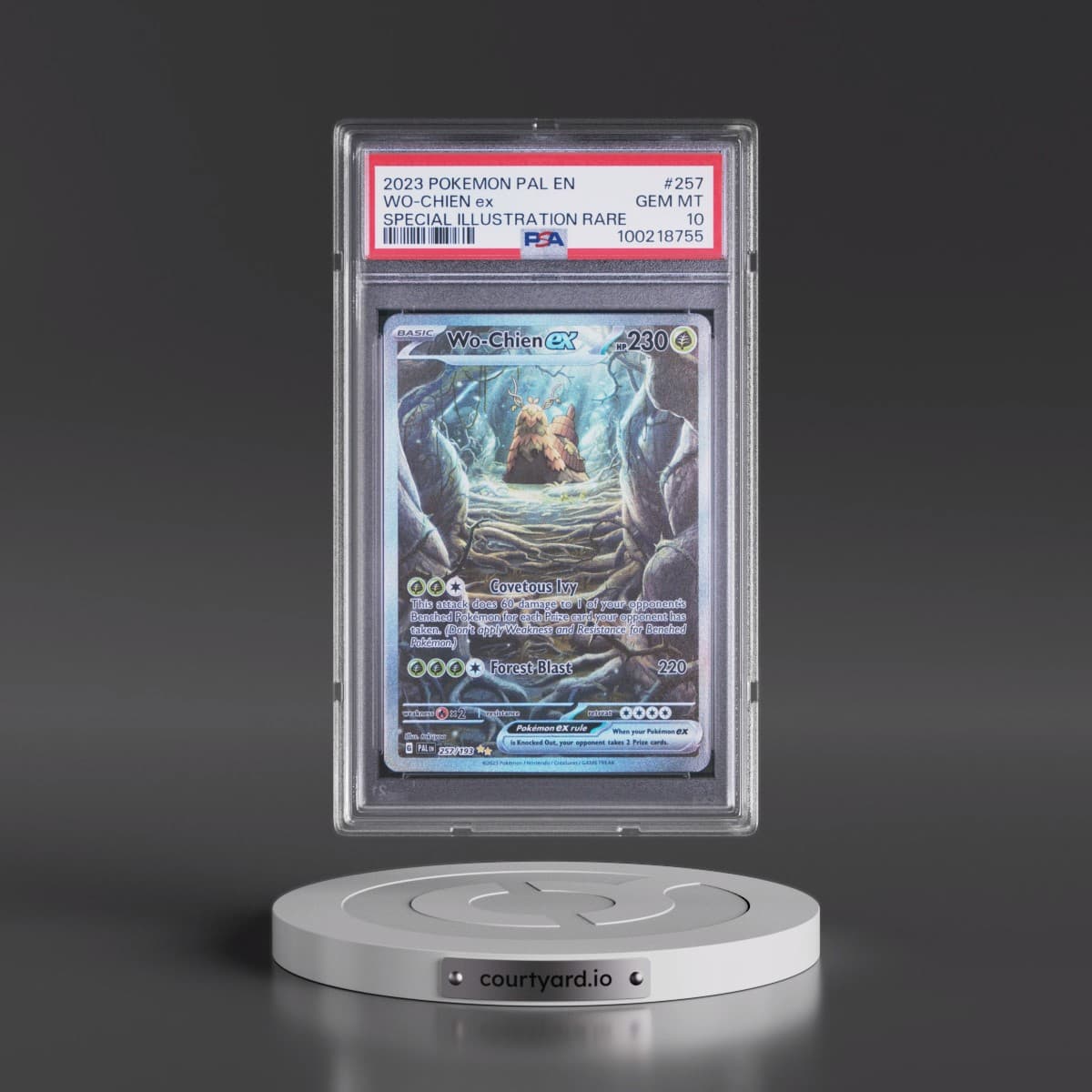 2023 Pokémon Pal EN-Paldea Evolved #257 WO-Chien EX - Holo Special Illustration Rare (PSA 10 GEM MINT)