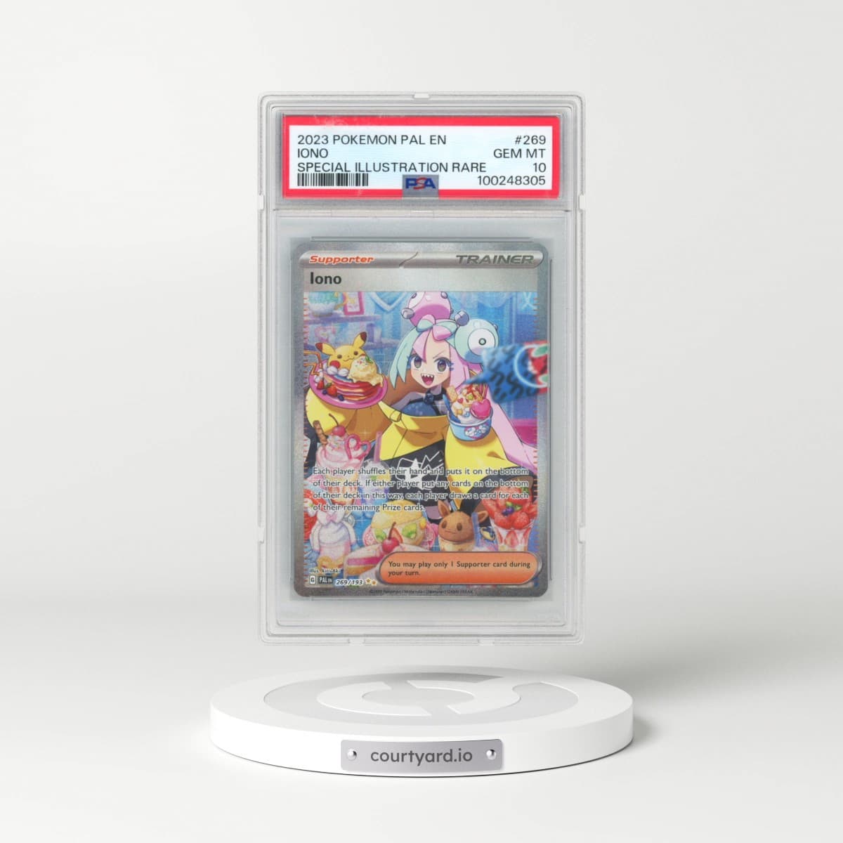 2023 Pokémon Pal EN-Paldea Evolved #269 Iono - Special Illustration Rare (PSA 10 GEM MINT)