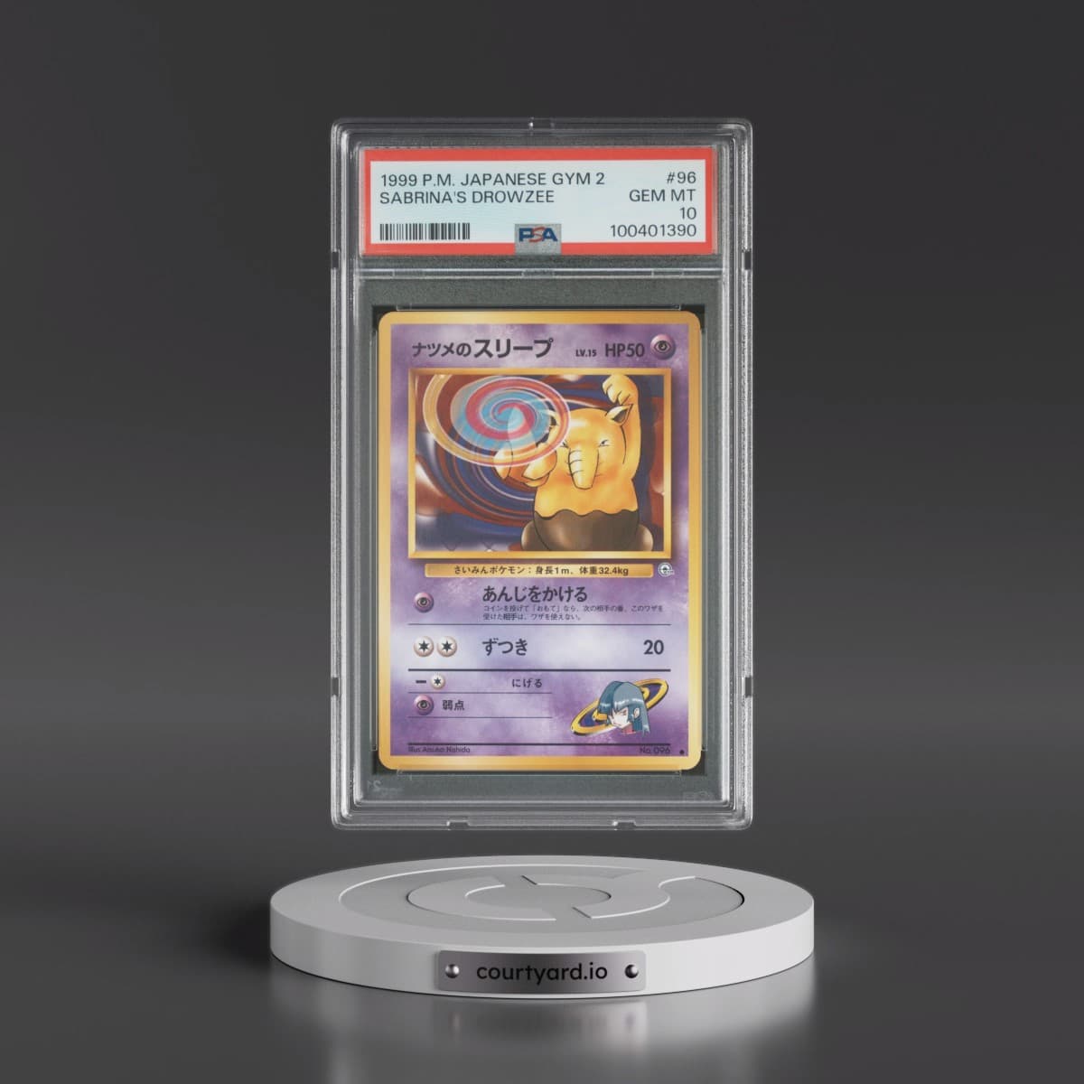 1999 Pokémon Gym 2 #96 Sabrina's Drowzee (PSA 10 GEM MINT)