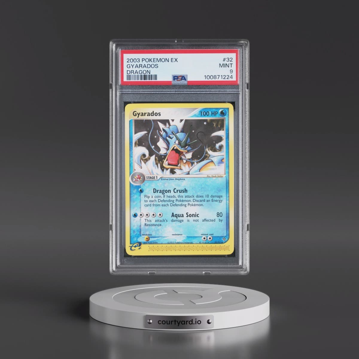 2003 Pokémon EX Dragon #32 Gyarados (PSA 9 MINT)