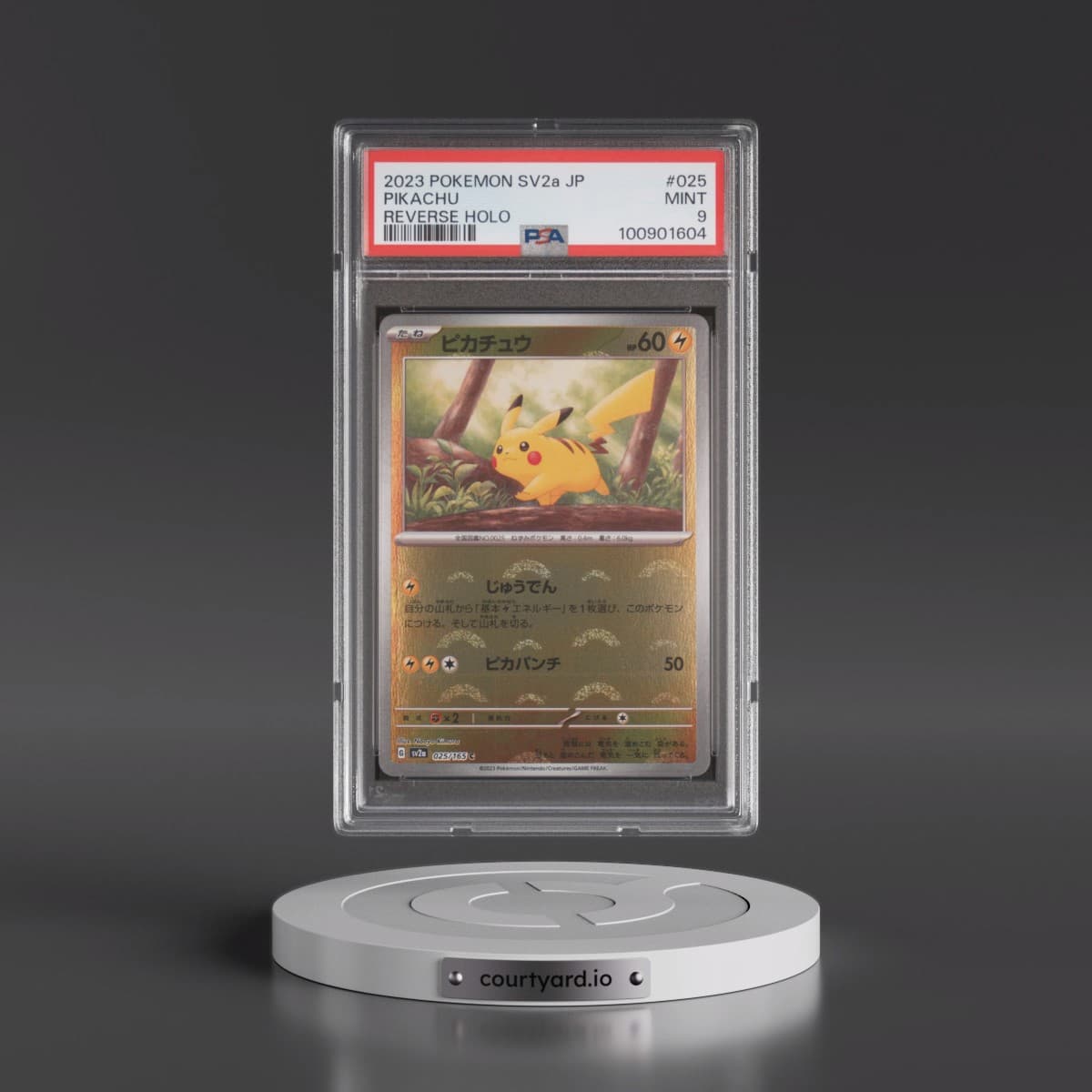 2023 Pokémon Sv2a-Pokémon 151 #025 Pikachu - Reverse Holo (PSA 9 MINT)