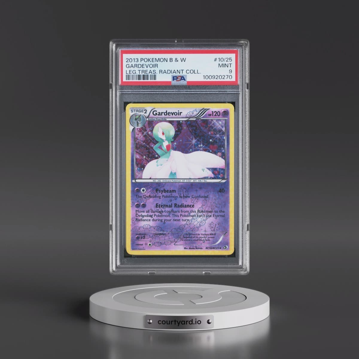 2013 Pokémon Black & White Legendary Treasures Radiant Collection #RC10 Gardevoir (PSA 9 MINT)